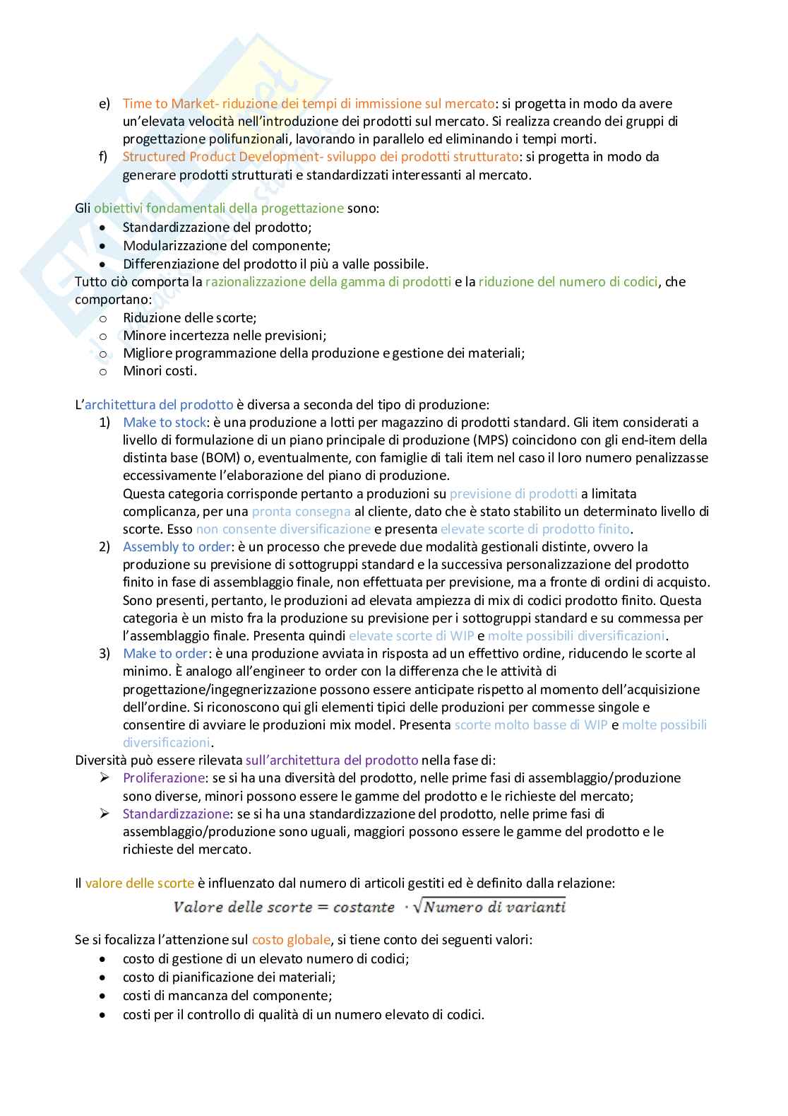 Appunti completi Gestione industriale Pag. 81