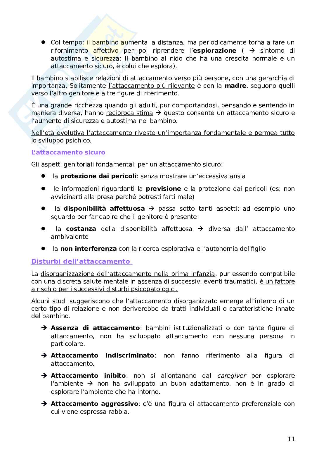 Psicologia dello sviluppo atipico Pag. 11