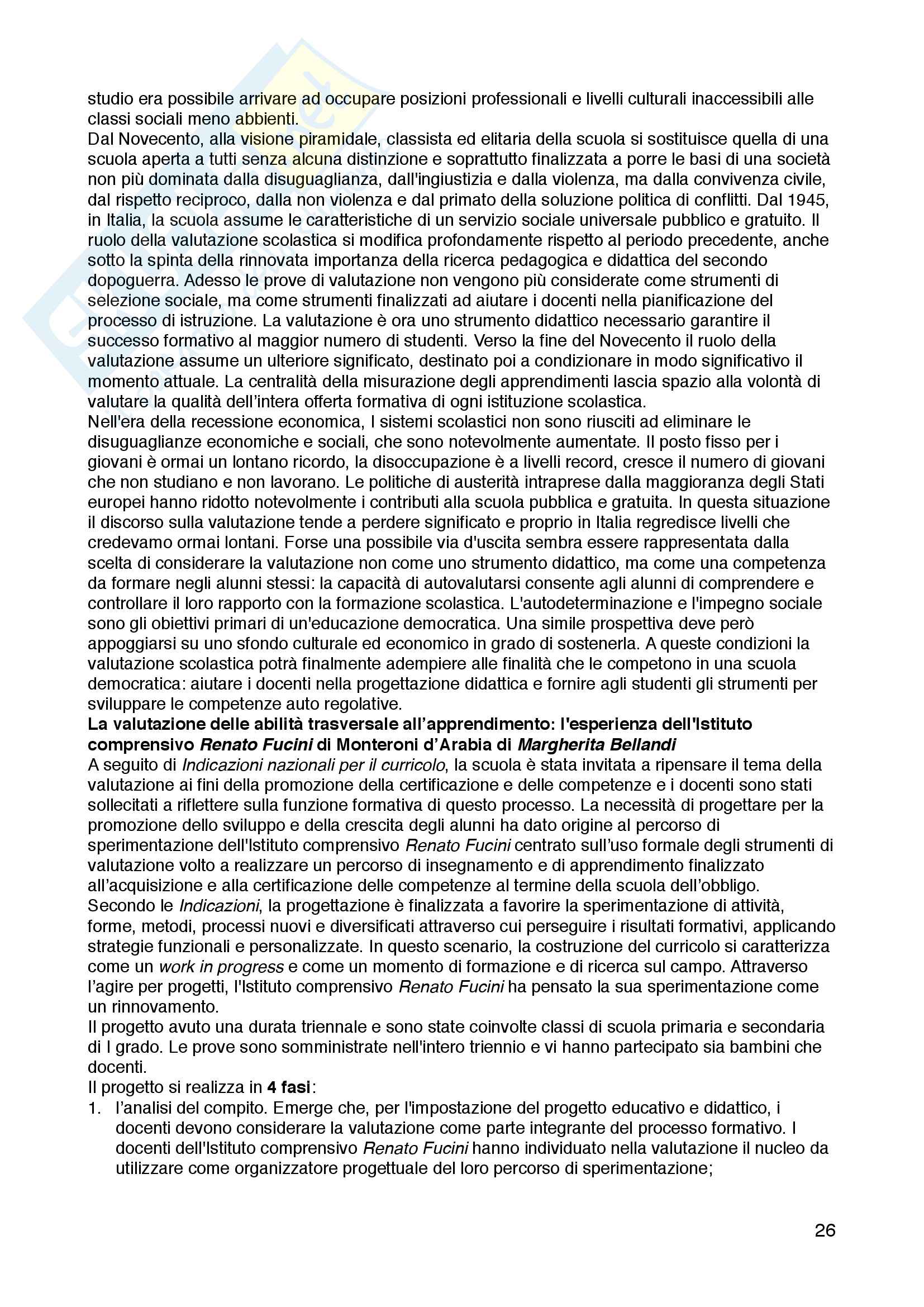Riassunto esame pedagogia generale, prof. Vanna Boffo, Paolo Federighi, libro consigliato "Primaria oggi - Complessità e professionalità docente", Vanna Boffo, Paolo Federighi Pag. 26