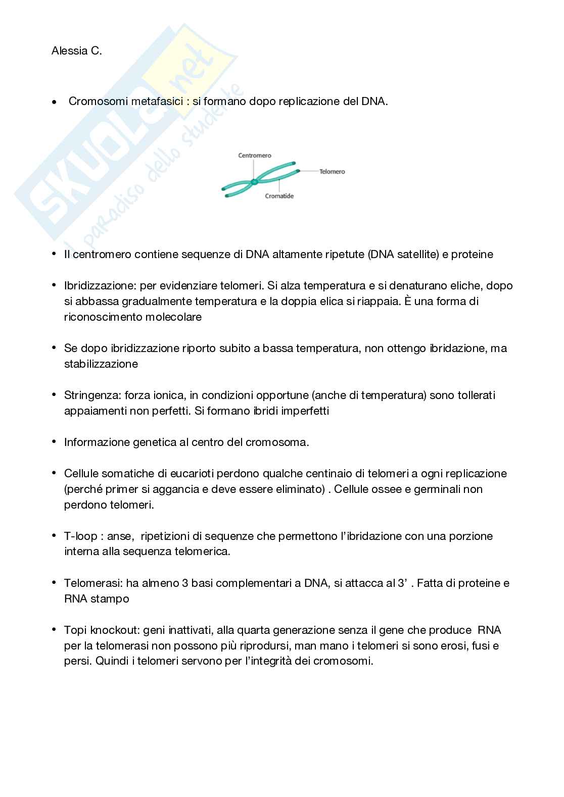 Appunti di genetica Pag. 6