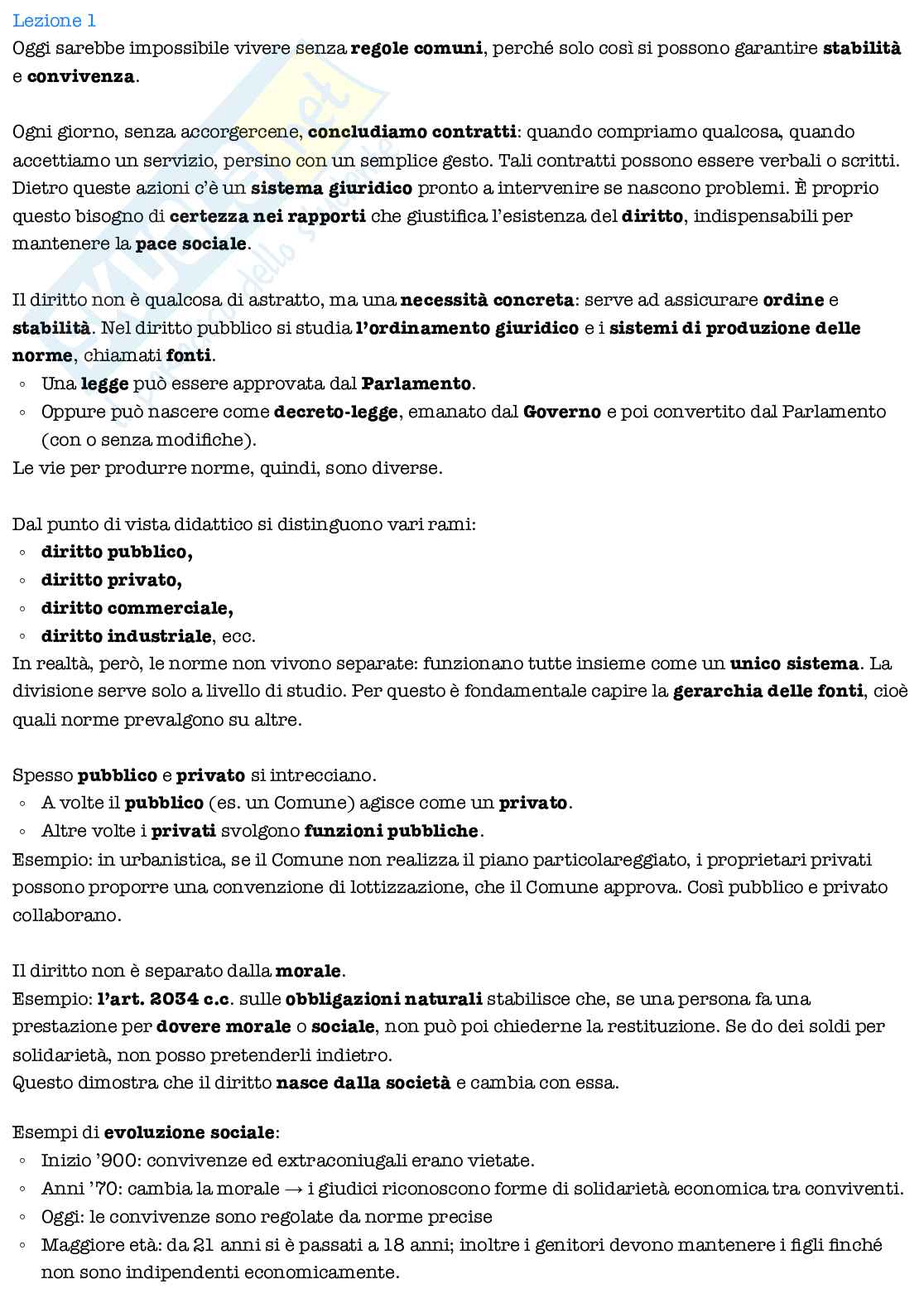 Prima e seconda lezione di Diritto privato Pag. 2