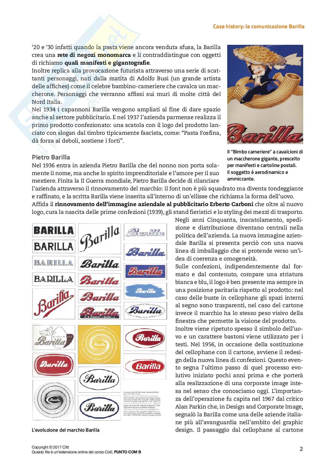 Strategie di Marketing e comunicazione - Case Study Barilla Pag. 2