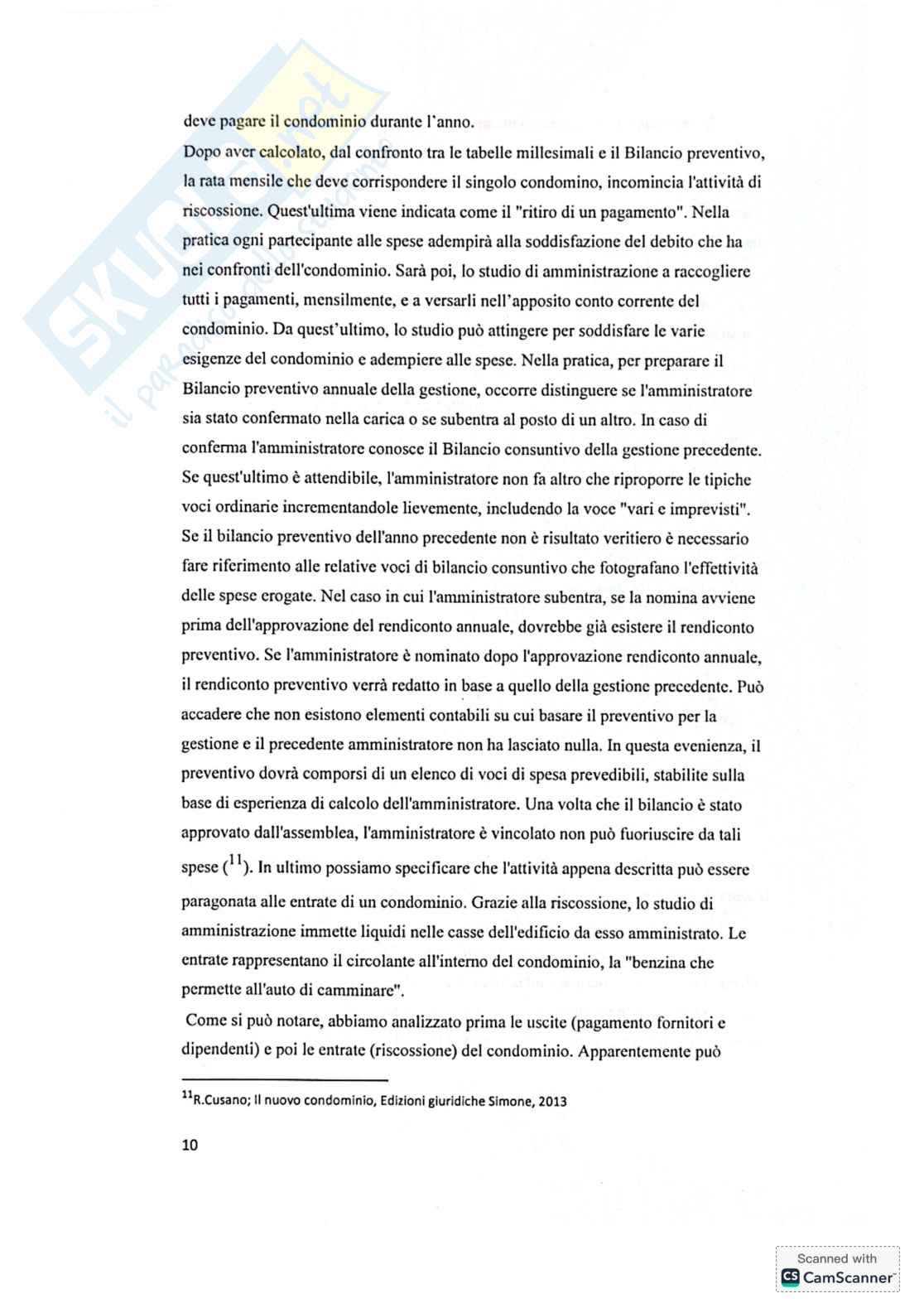 Riassunto esame Sistemi informativi di controllo, Prof. Mancini Daniela, libro consigliato Il nuovo condominio, Cusano Pag. 6