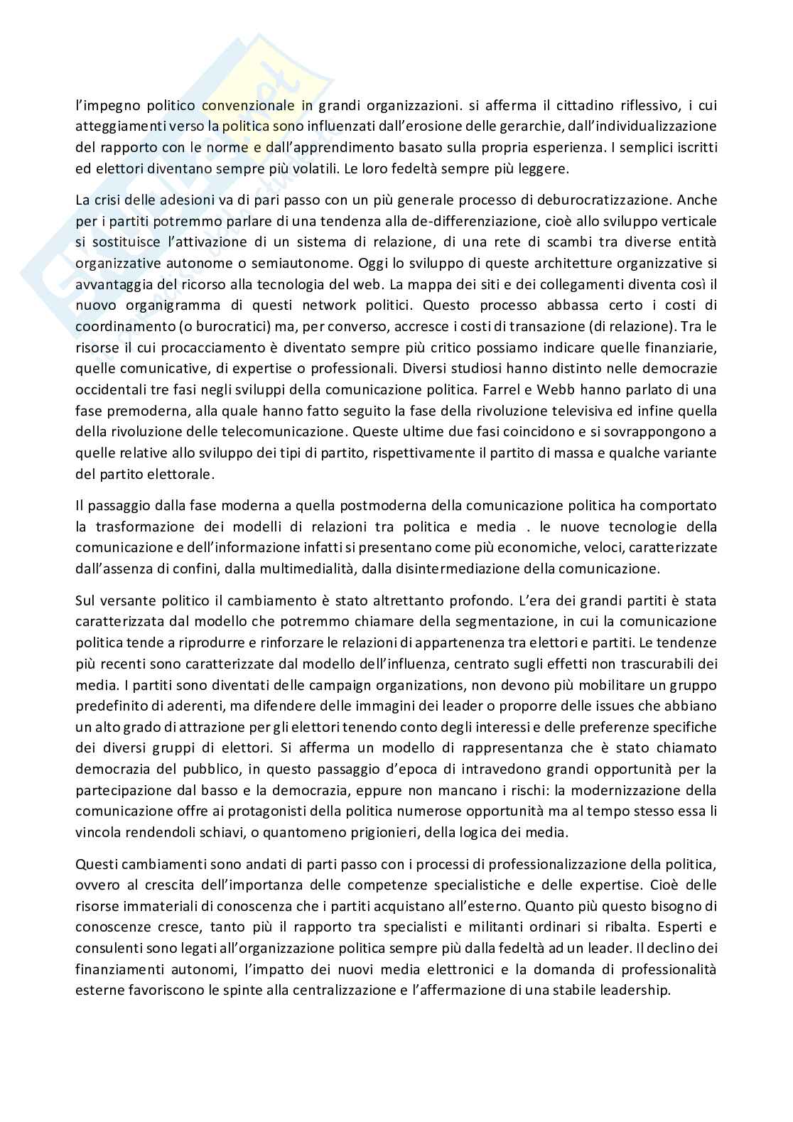 Riassunto esame Sociologia della Politica, prof. Gritti, libro consigliato: Manuale di sociologia politica, Costabile, Fantozzi Pag. 21
