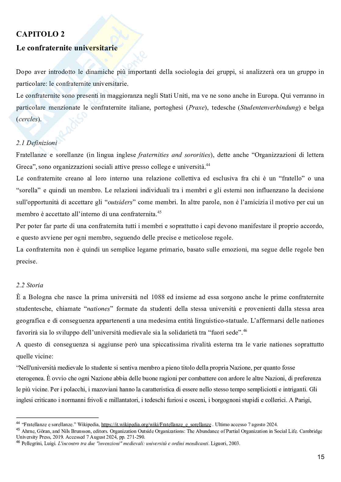 Confraternite universitarie in Europa: il caso dei cercles in Belgio Pag. 16