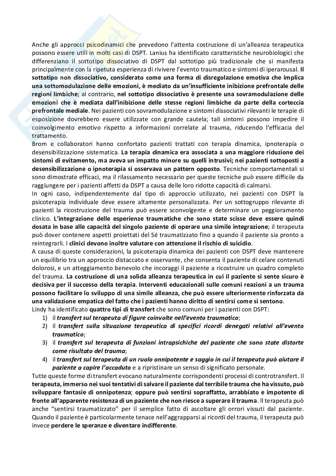 Riassunto esame Psicologia, libro consigliato "Psichiatria psicodinamica" (Glen O. Gabbard) Pag. 26