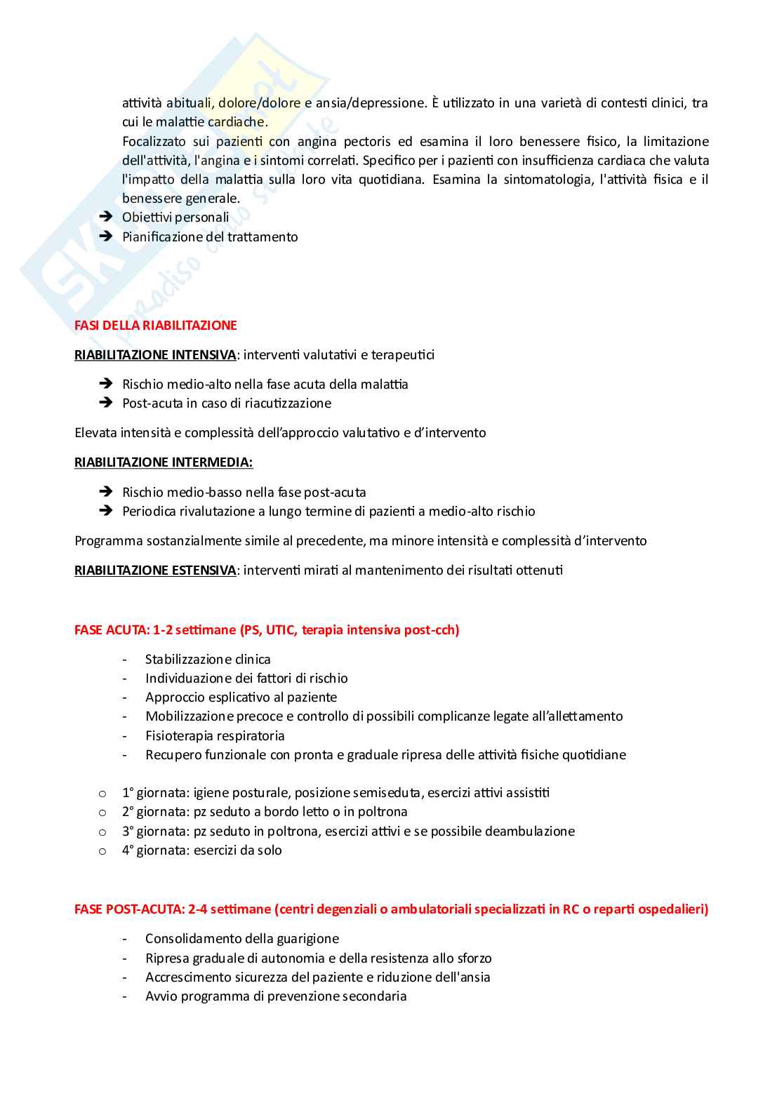 Riabilitazione cardiologica - Appunti completi Pag. 11