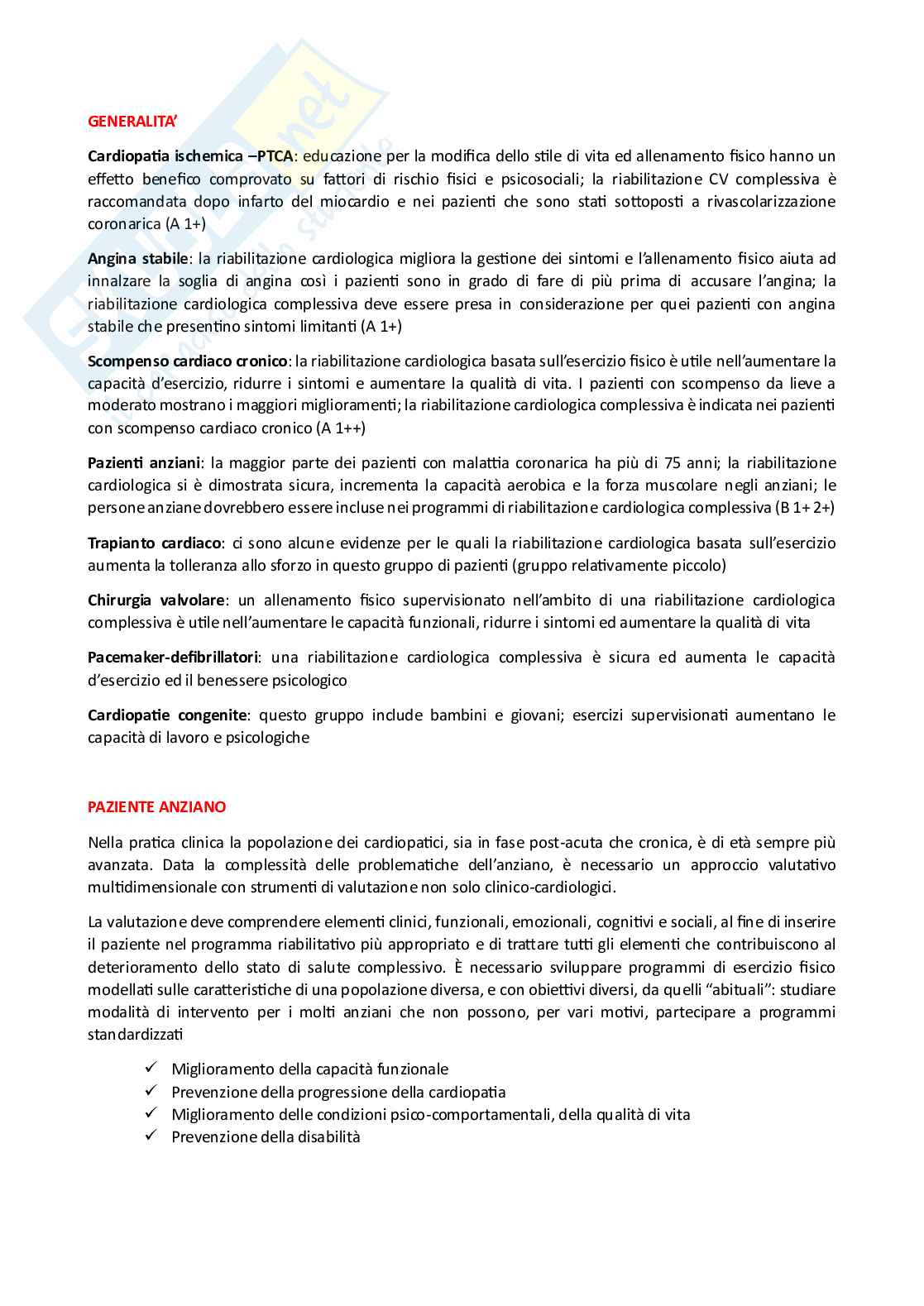 Riabilitazione cardiologica - Appunti completi Pag. 21