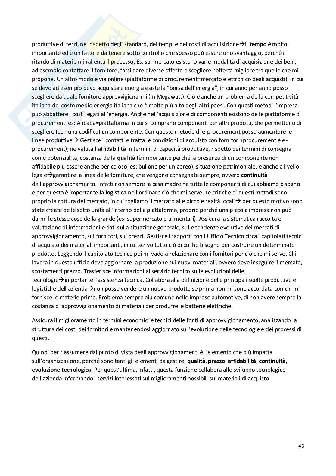 Organizzazione aziendale - Appunti esame  Pag. 46