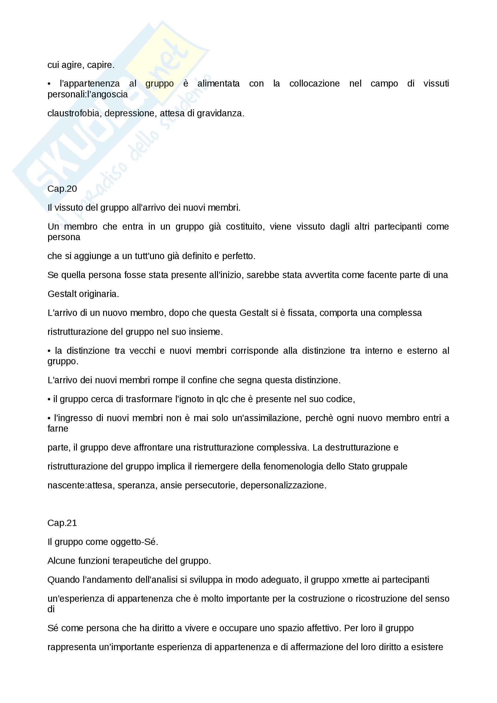 Riassunto esame Teorie e modelli della consulenza socio pedagogica, prof. Ulivieri, libro consigliato Gruppo, Neri Pag. 51