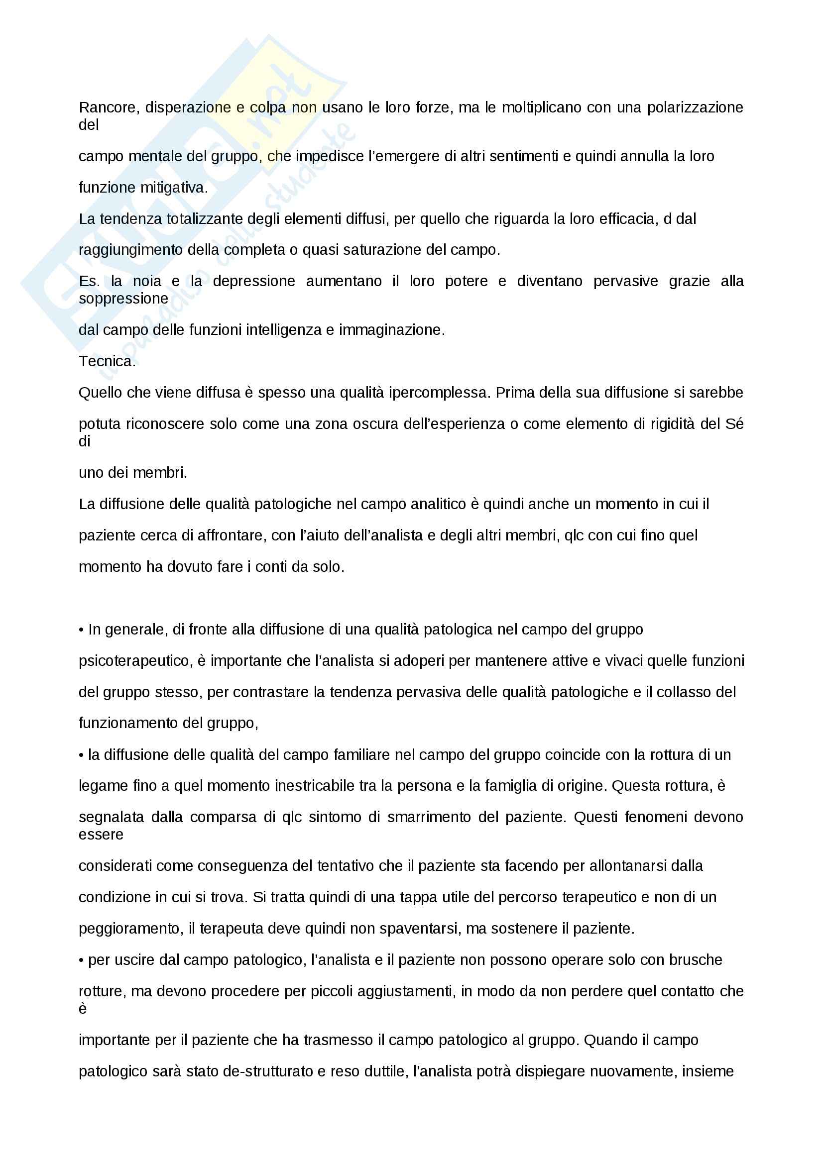 Riassunto esame Teorie e modelli della consulenza socio pedagogica, prof. Ulivieri, libro consigliato Gruppo, Neri Pag. 61