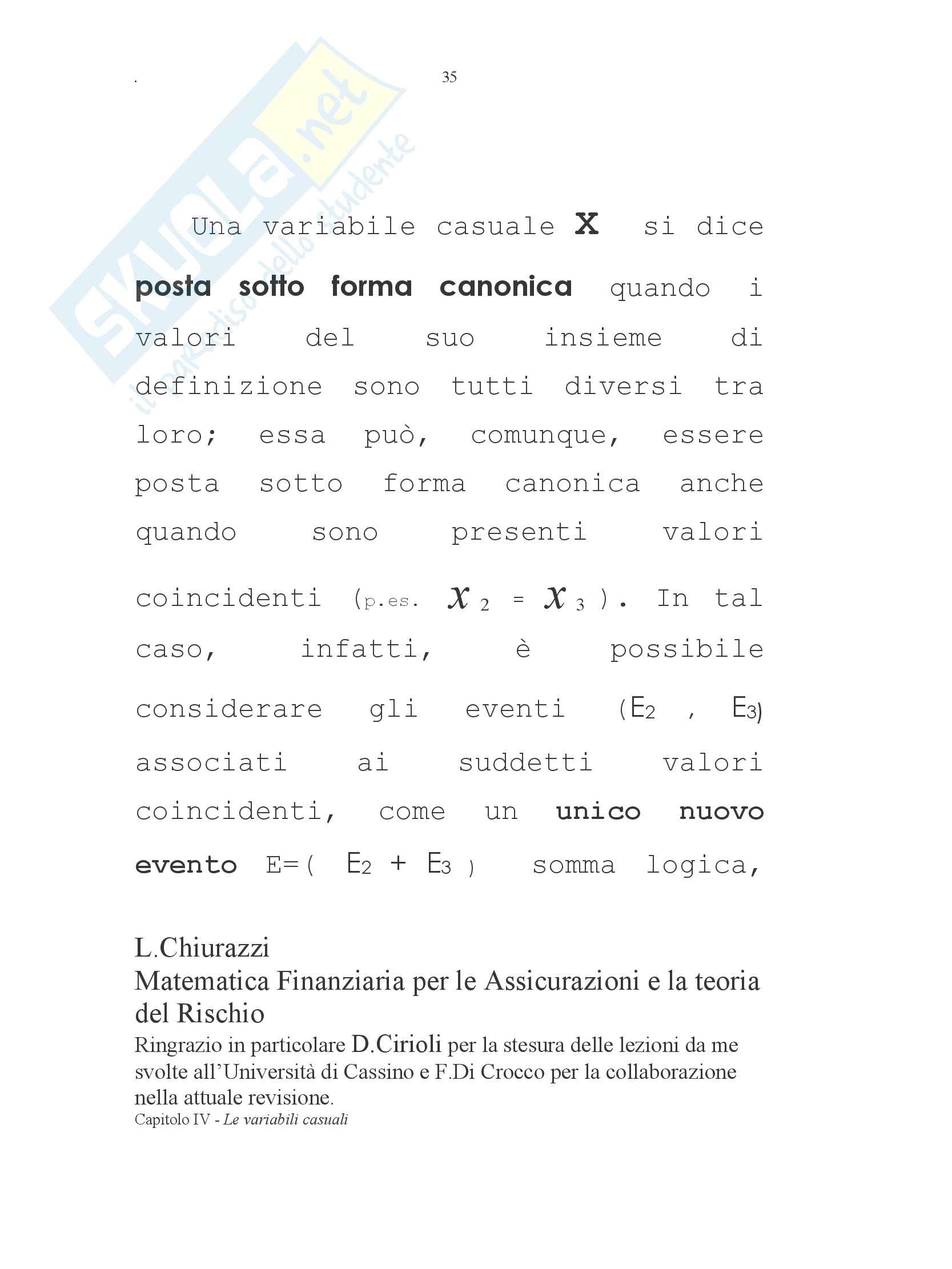 Matematica finanziaria -  le variabili causali Pag. 6
