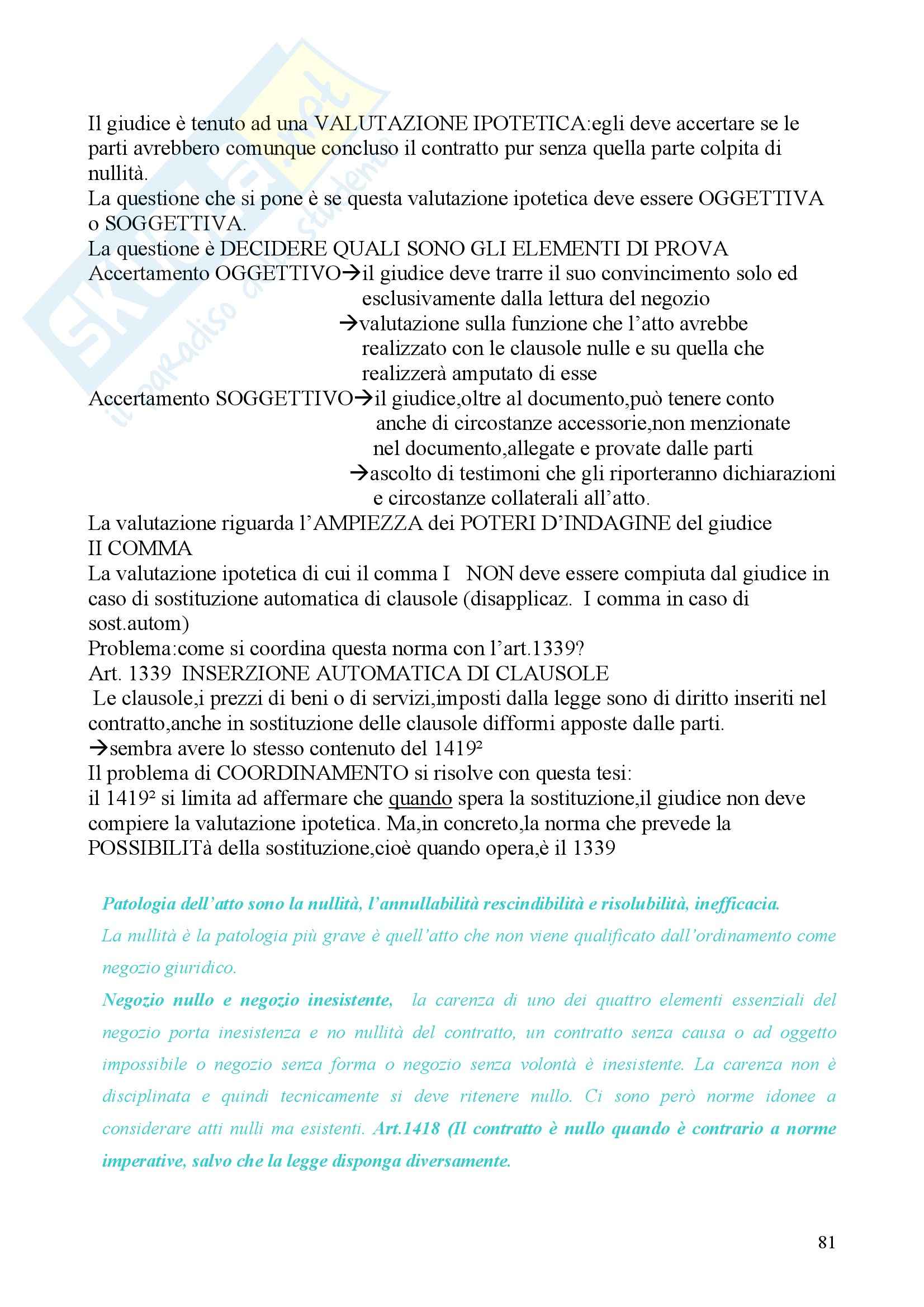 Diritto civile - la causa Pag. 81