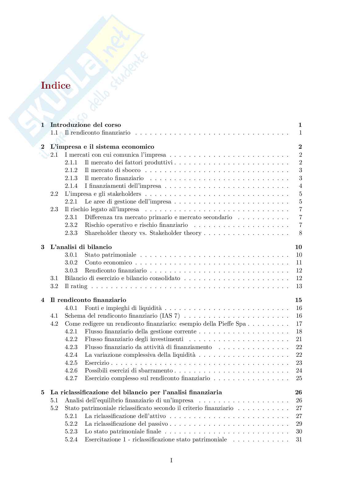 Appunti modulo Finanza d'impresa Pag. 2