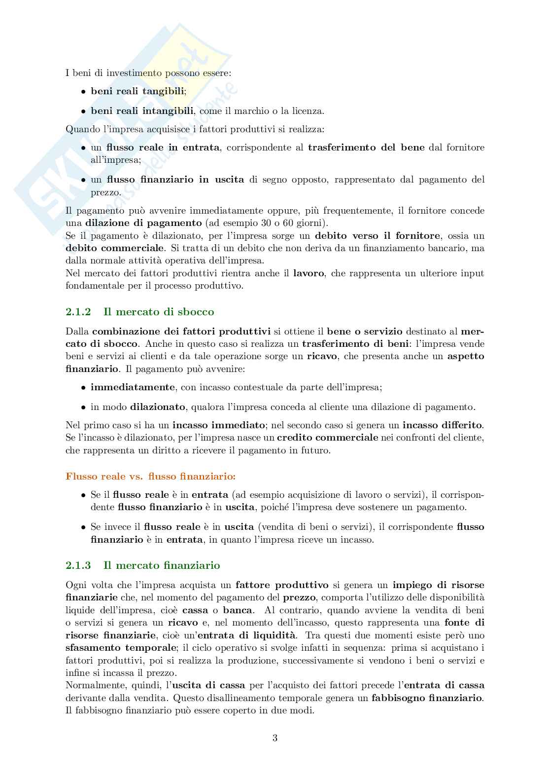 Appunti modulo Finanza d'impresa Pag. 6