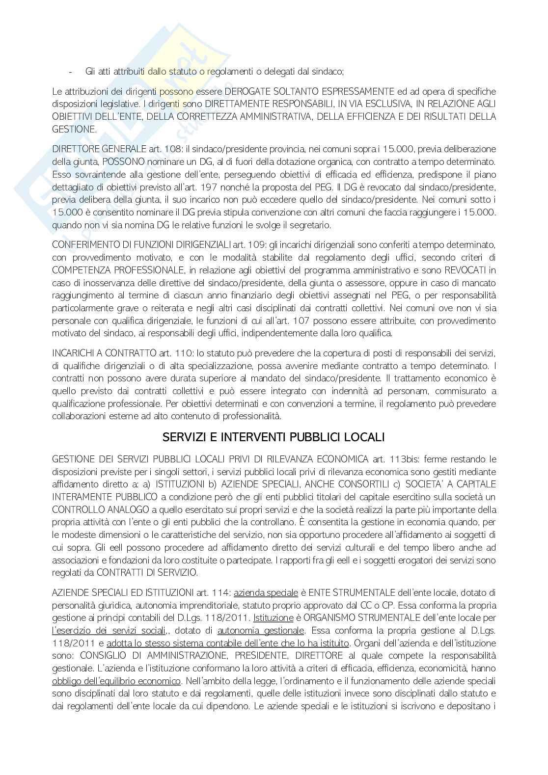 Diritto Amministrativo- diritto enti locali - TUEL Pag. 11