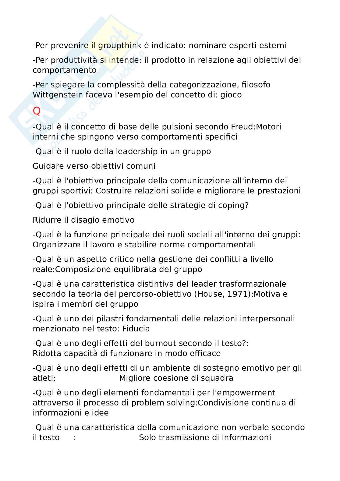 Gestione dei gruppi sportivi Pag. 21