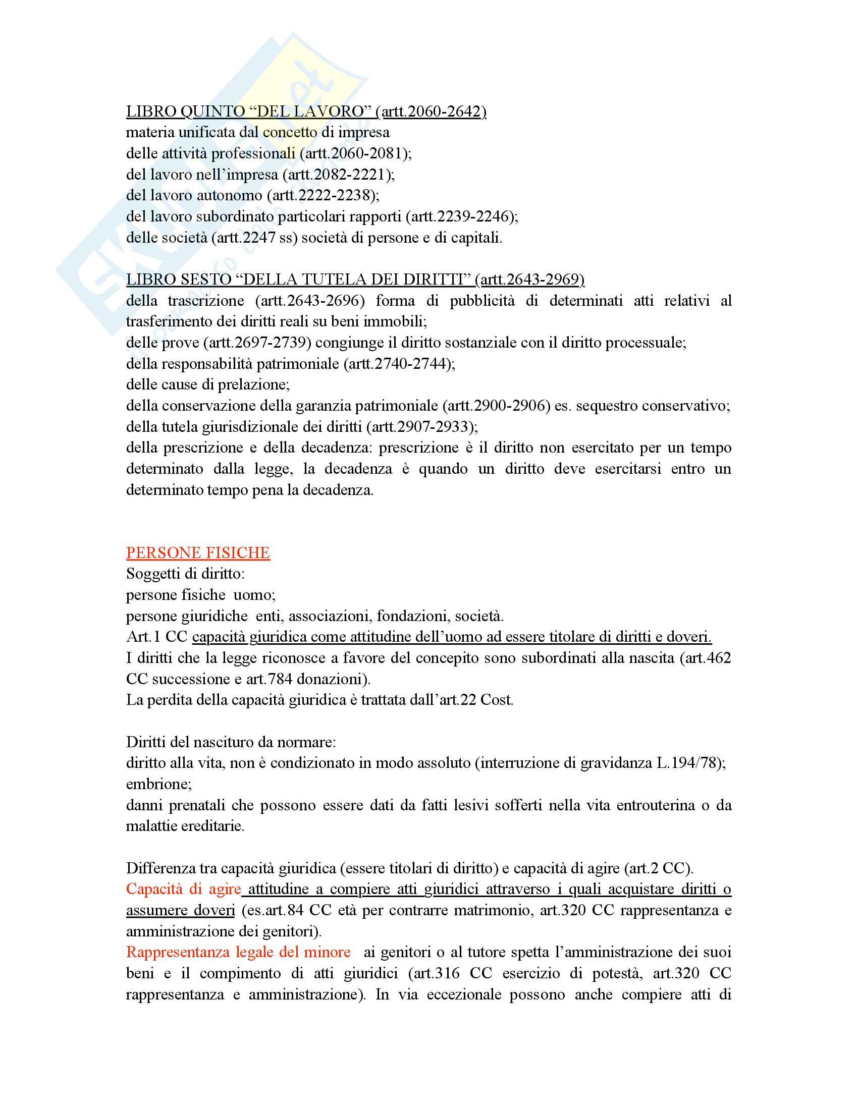 Diritto privato, Galgano - Appunti Pag. 6