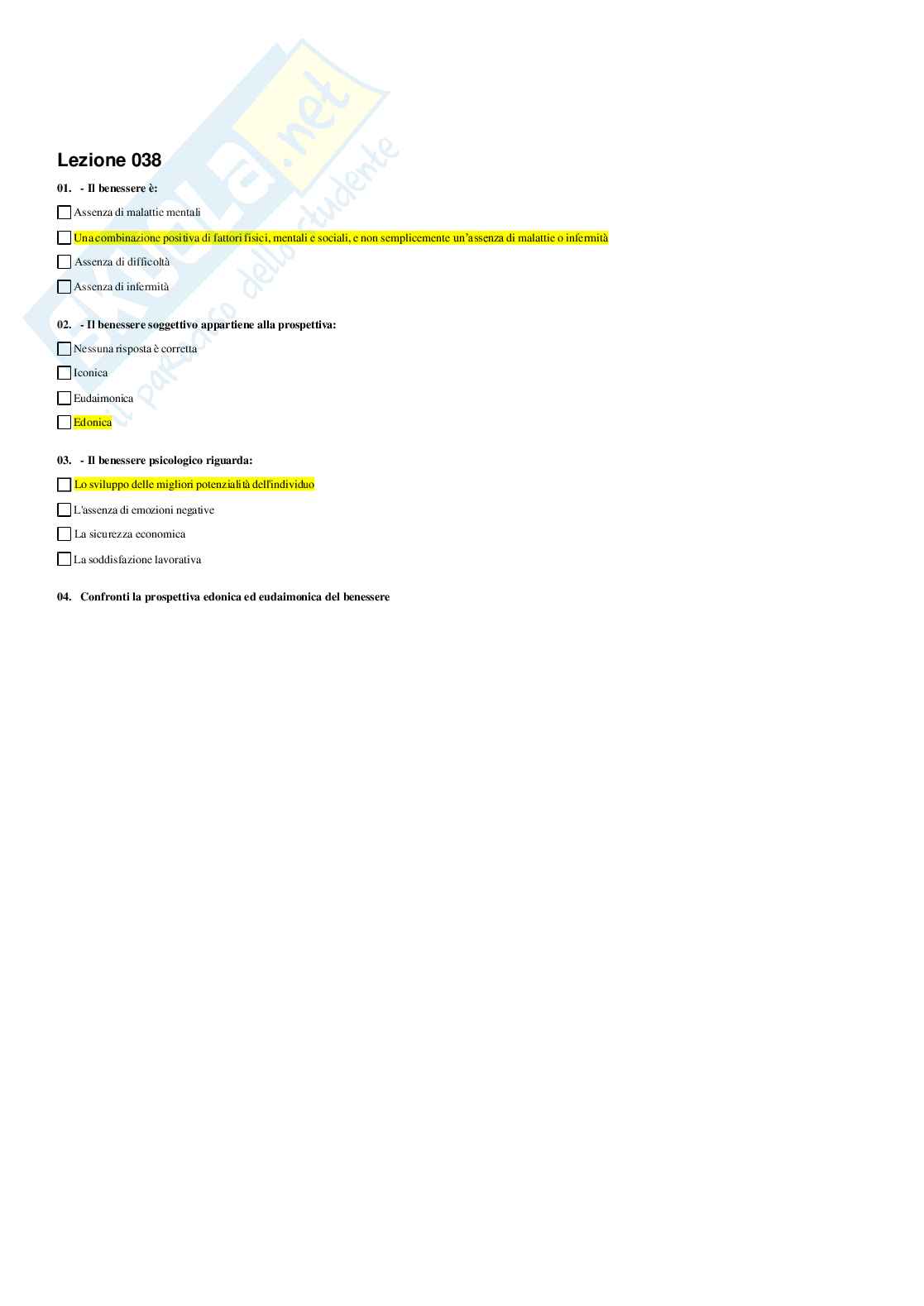 Paniere Psicologia dell'apprendimento Pag. 36