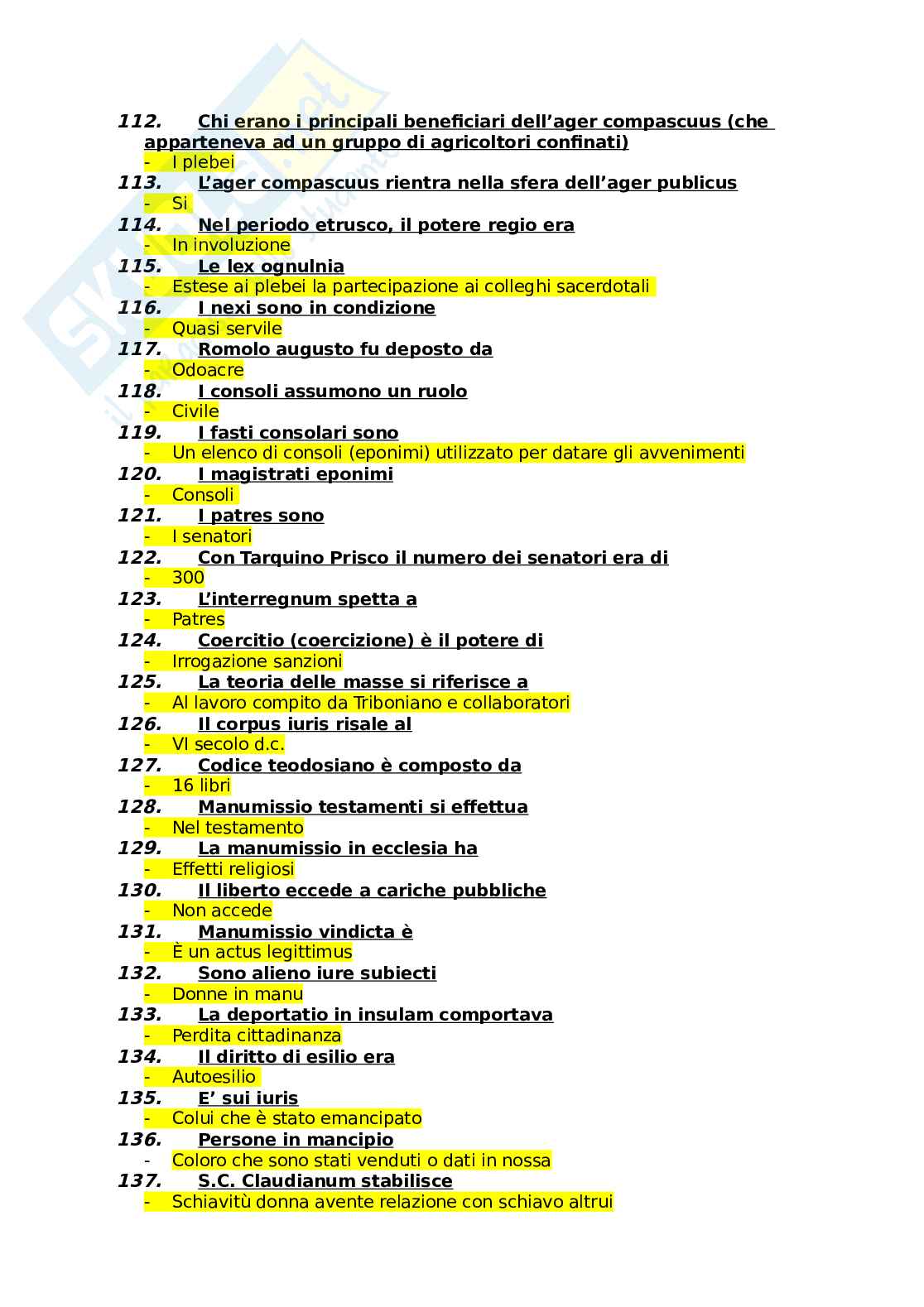 Domande complete Diritto romano Pag. 16