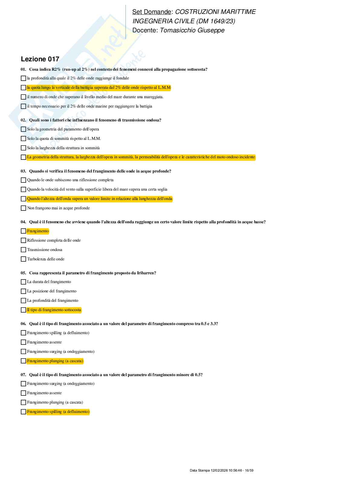 Paniere nuovo (2026) completo di Costruzioni marittime Pag. 16