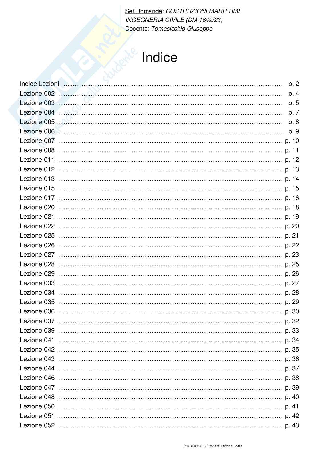 Paniere nuovo (2026) completo di Costruzioni marittime Pag. 2