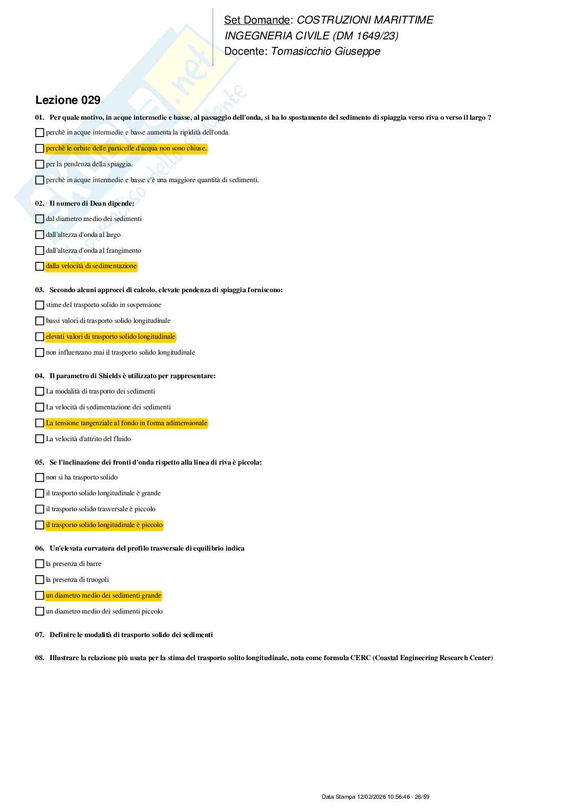Paniere nuovo (2026) completo di Costruzioni marittime Pag. 26