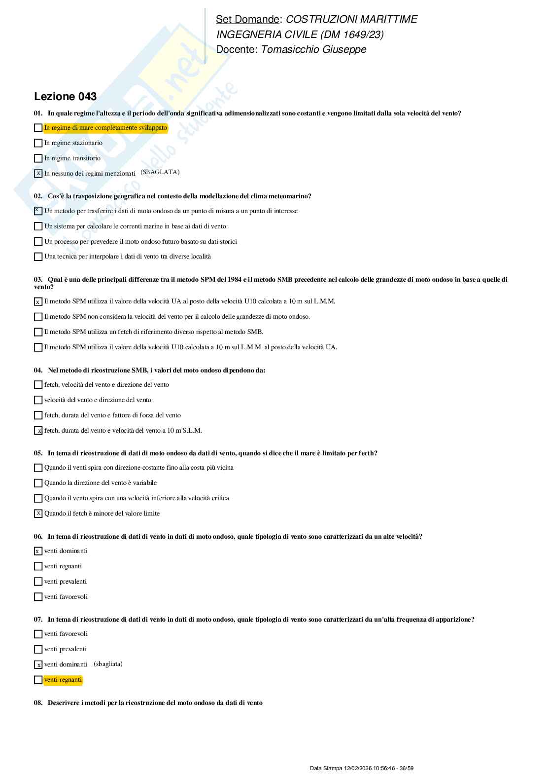 Paniere nuovo (2026) completo di Costruzioni marittime Pag. 36