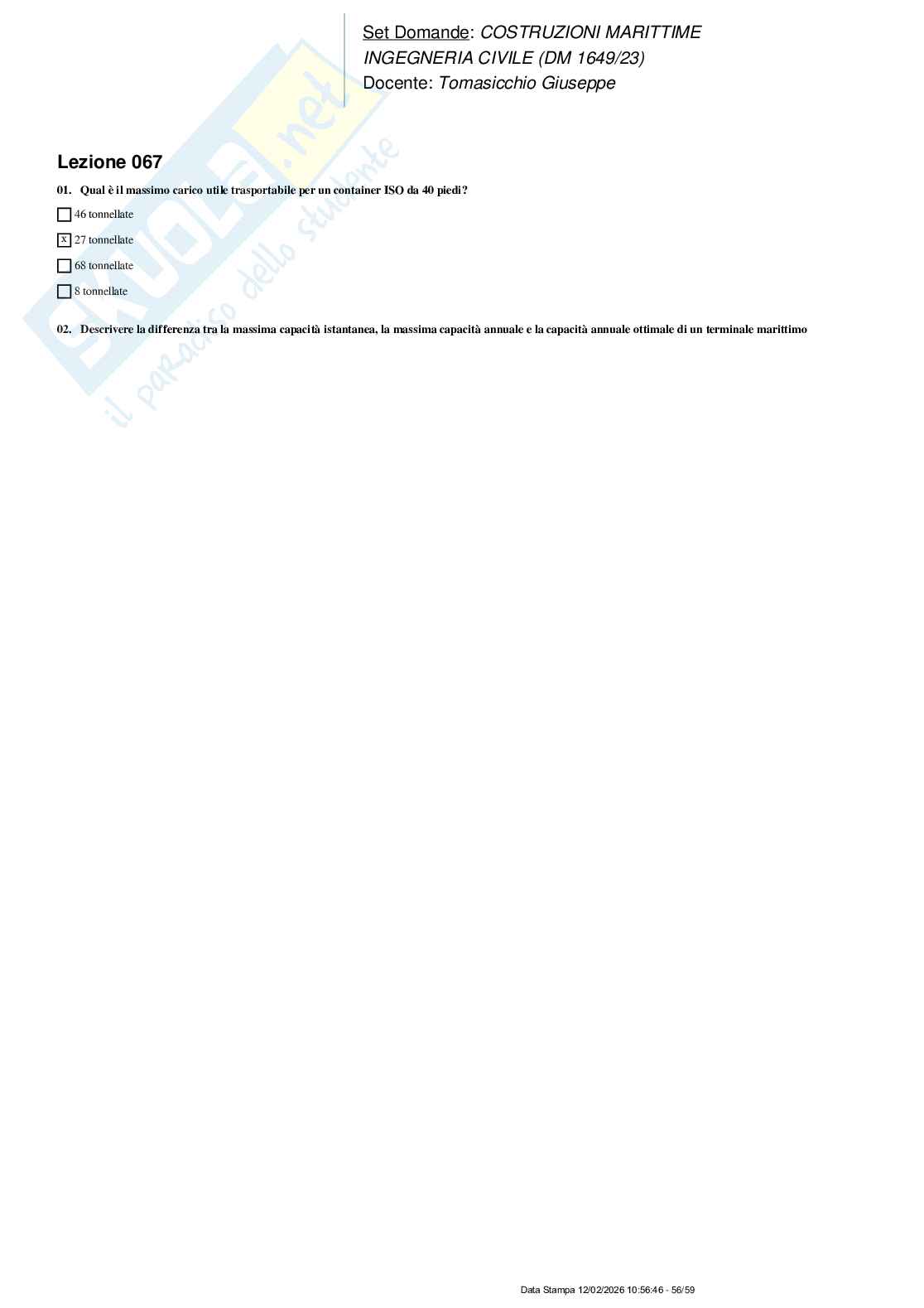 Paniere nuovo (2026) completo di Costruzioni marittime Pag. 56