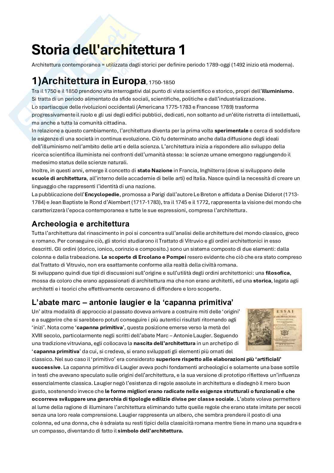 Storia dell'architettura 2 Pag. 1