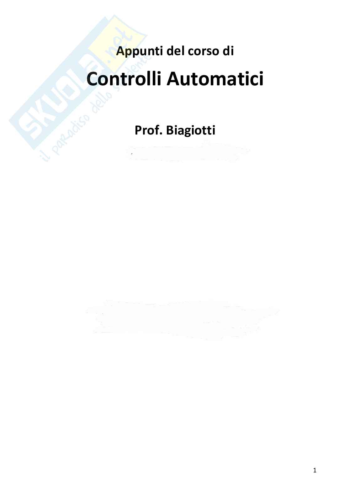 Controlli automatici Pag. 1