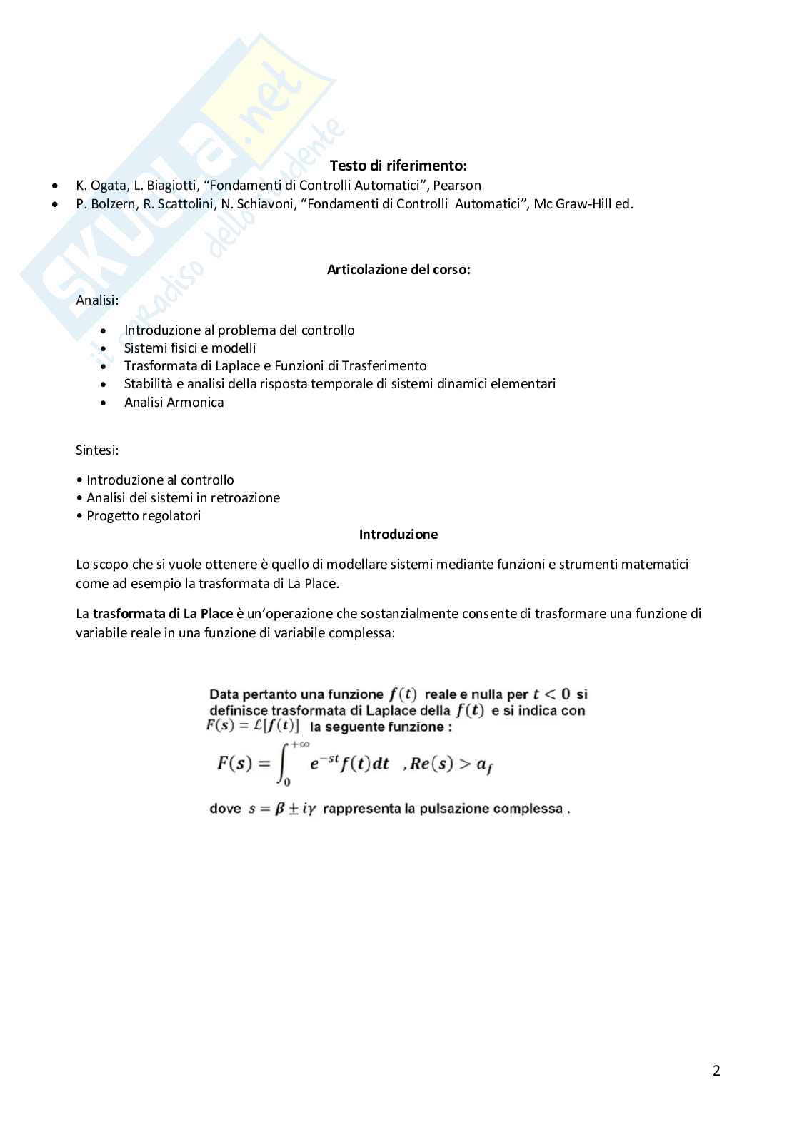 Controlli automatici Pag. 2