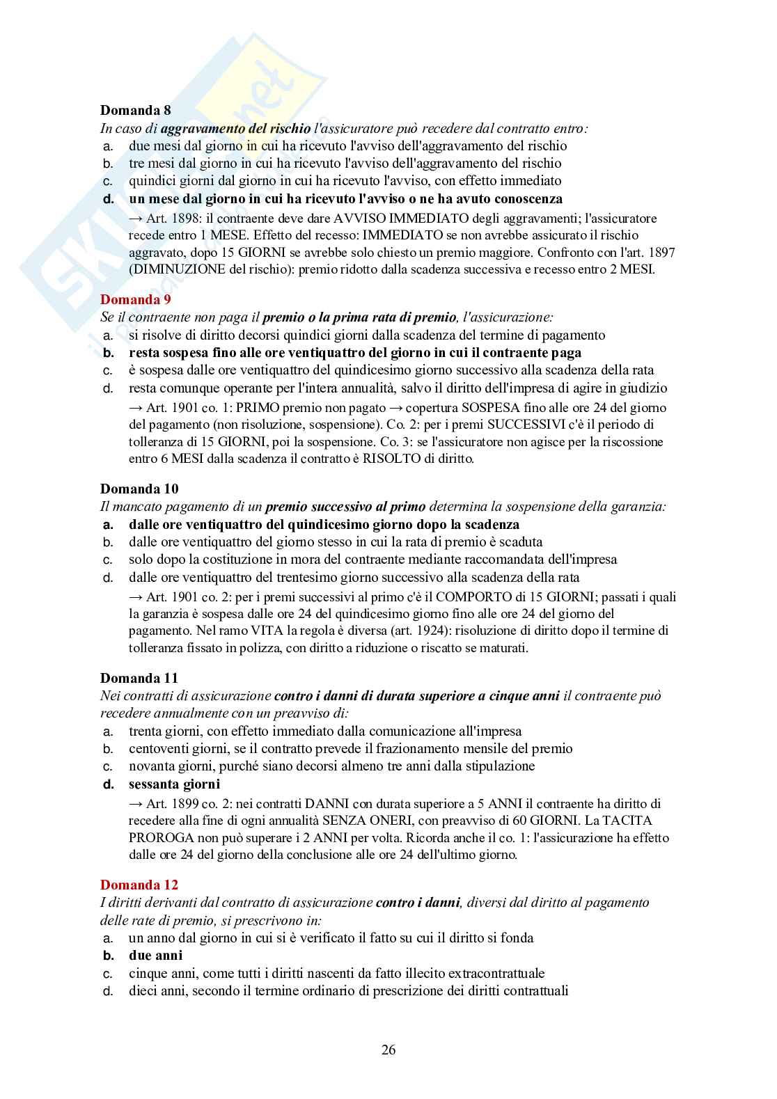Esame IVASS 2026 Intermediari assicurativi – teoria essenziale + 120 quiz spiegati Pag. 26