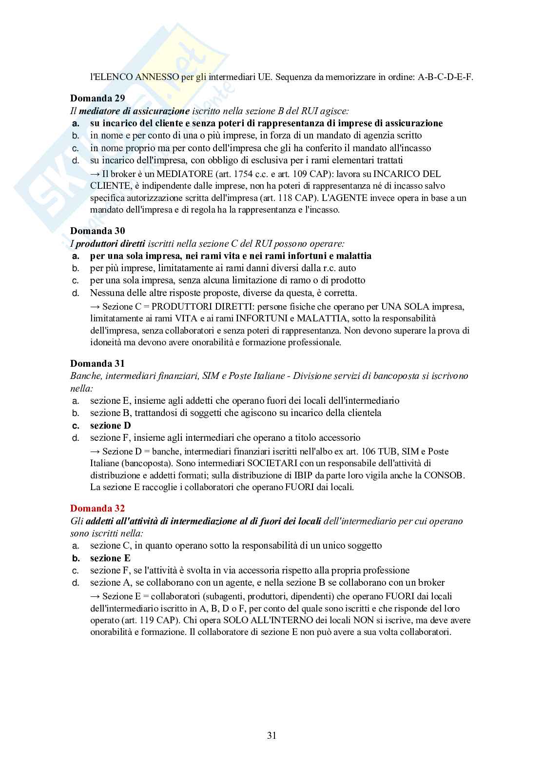 Esame IVASS 2026 Intermediari assicurativi – teoria essenziale + 120 quiz spiegati Pag. 31