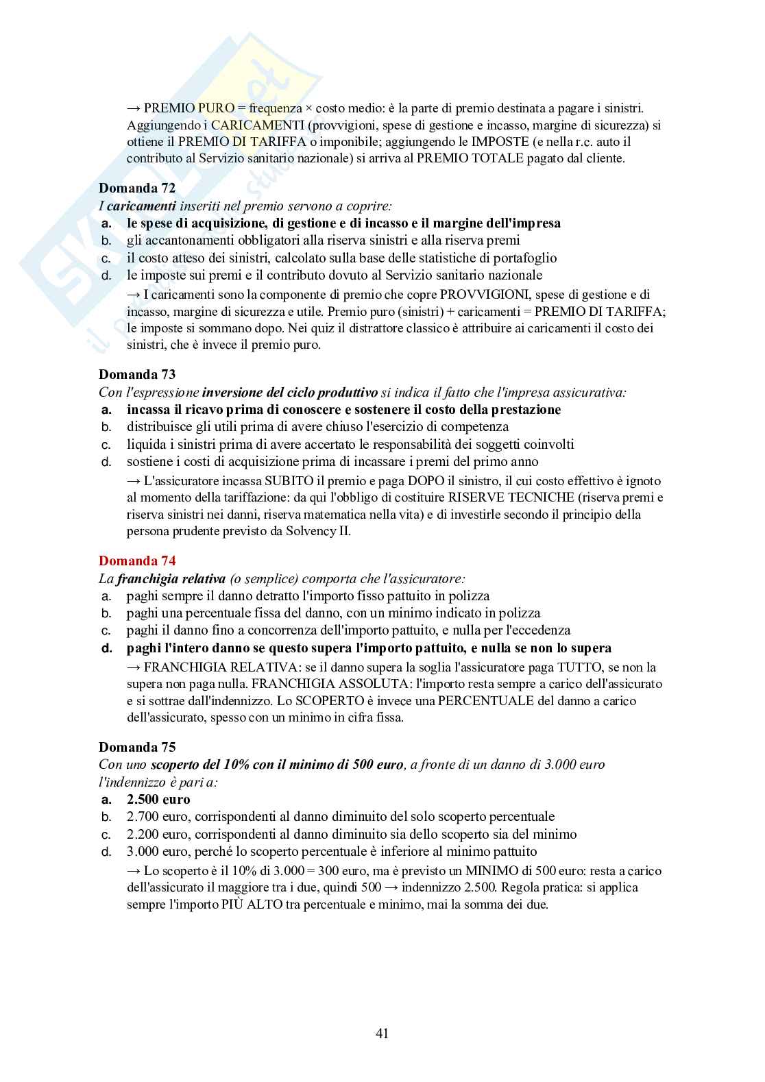 Esame IVASS 2026 Intermediari assicurativi – teoria essenziale + 120 quiz spiegati Pag. 41