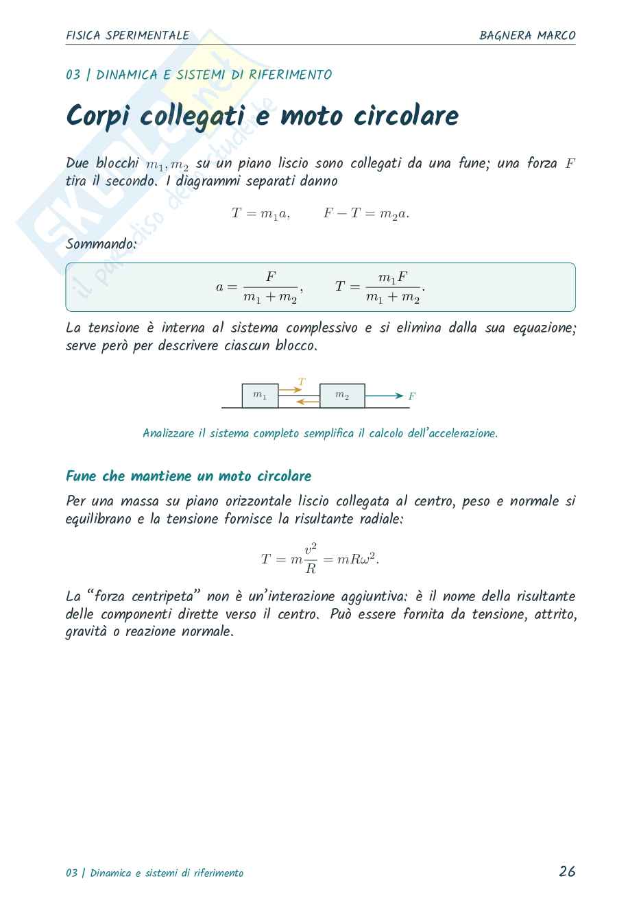 Riassunto esame Fisica sperimentale, Prof. Calloni Alberto, libro consigliato Fisica meccanica e termodinamica, Mazzoldi, Nigro, Voci  Pag. 26