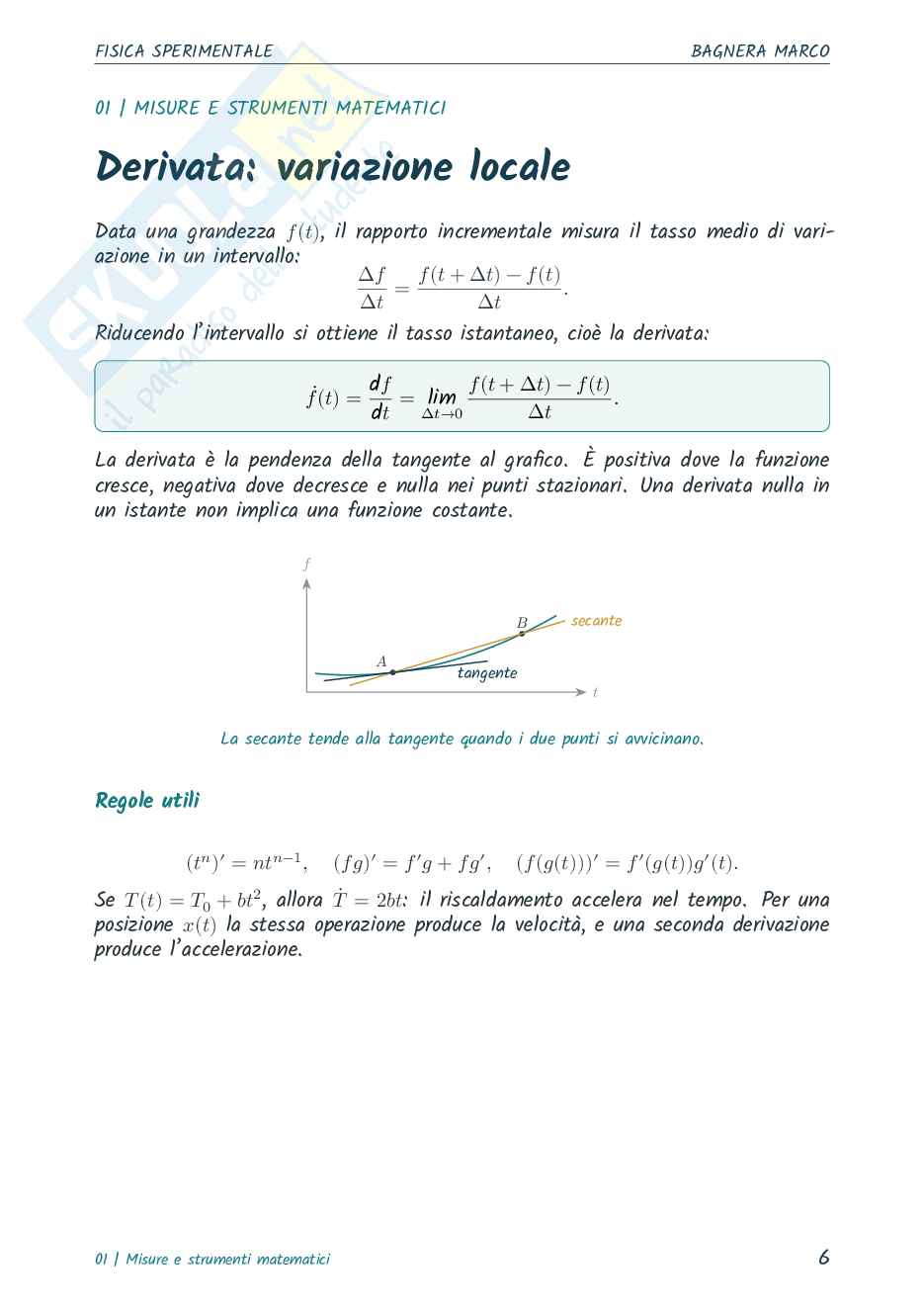 Riassunto esame Fisica sperimentale, Prof. Calloni Alberto, libro consigliato Fisica meccanica e termodinamica, Mazzoldi, Nigro, Voci  Pag. 6