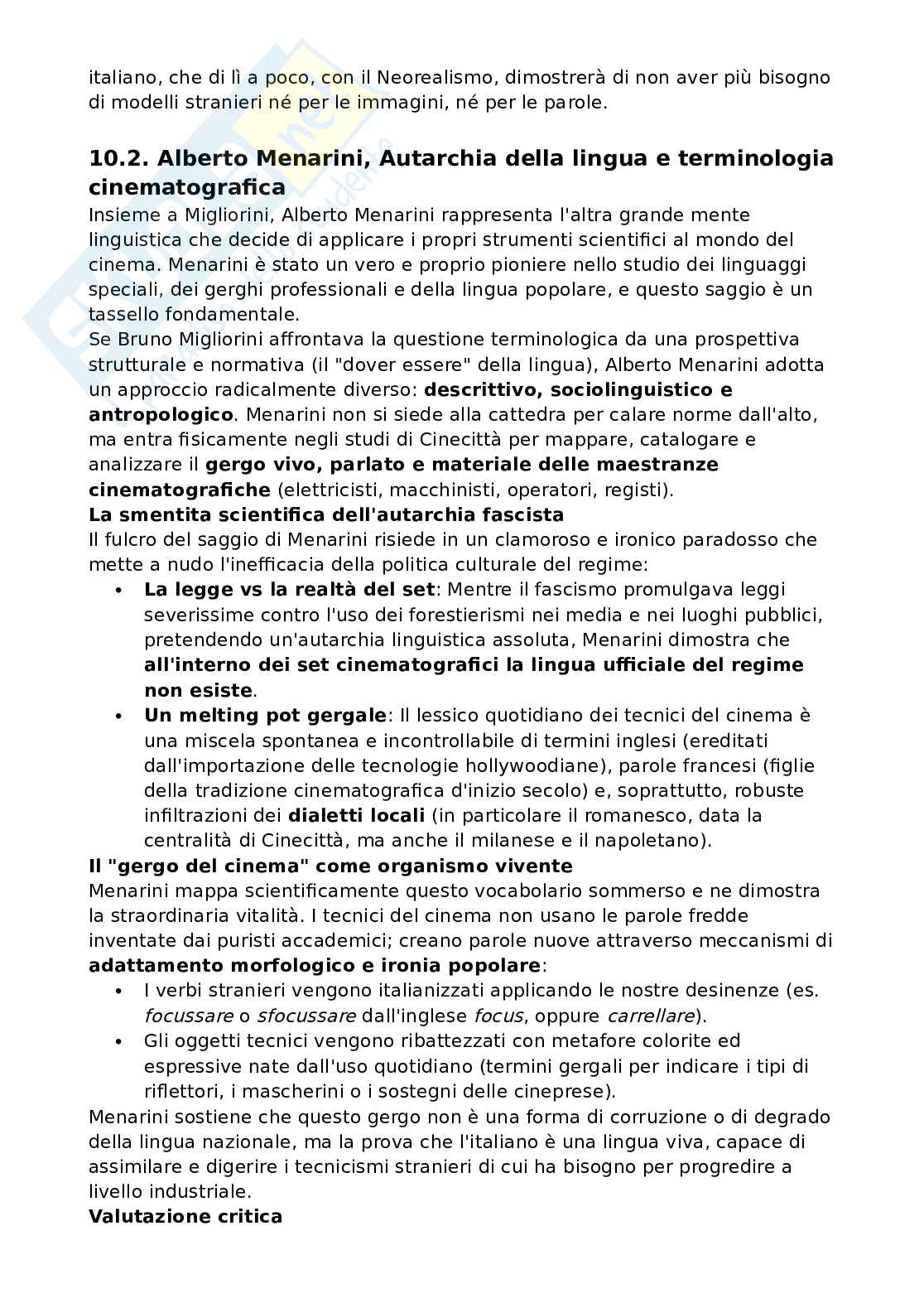 Riassunto esame Teoria del cinema, Prof. Rossi Fabio, libro consigliato La parola e l'immagine agli albori del Neorealismo , Rossi Pag. 36