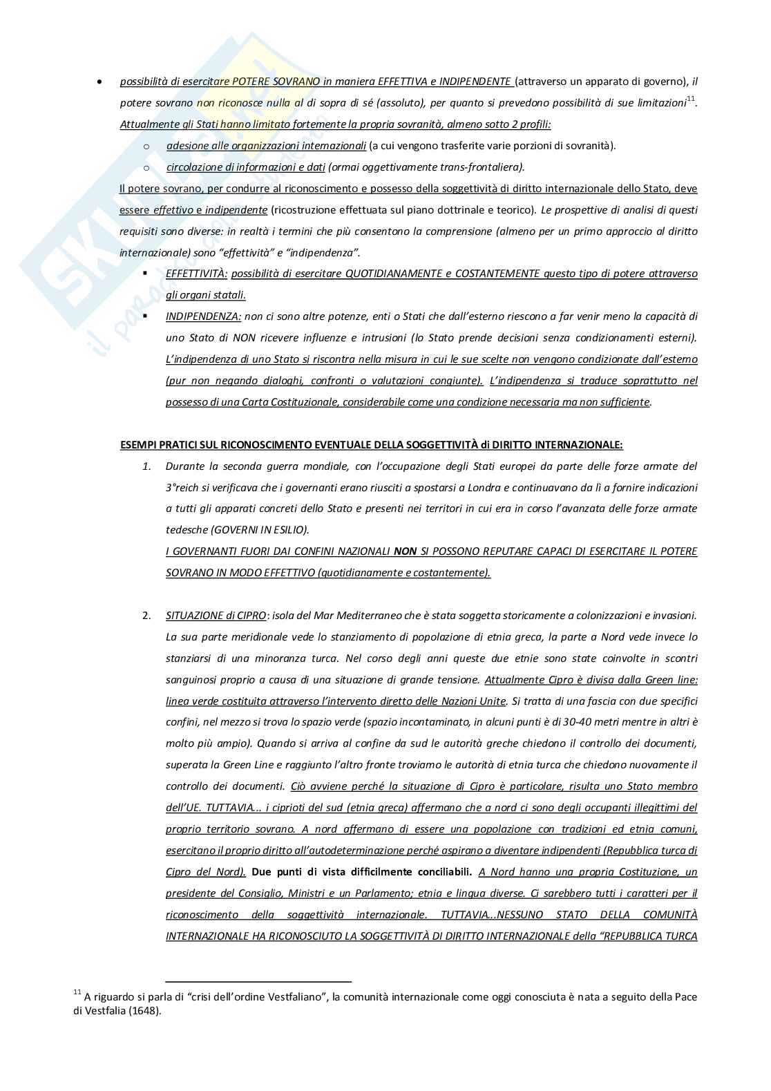 Diritto internazionale pubblico Pag. 11