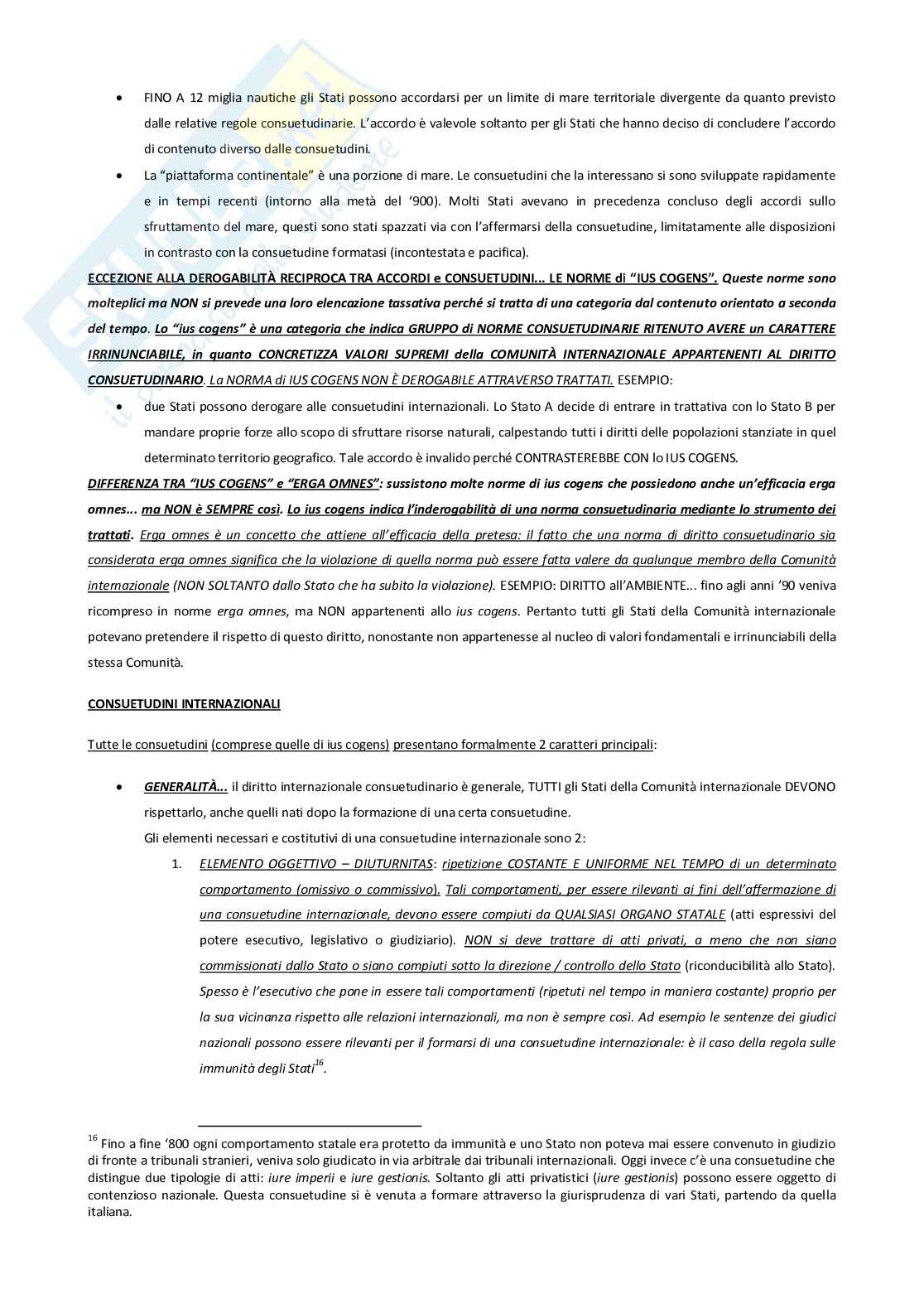 Diritto internazionale pubblico Pag. 16