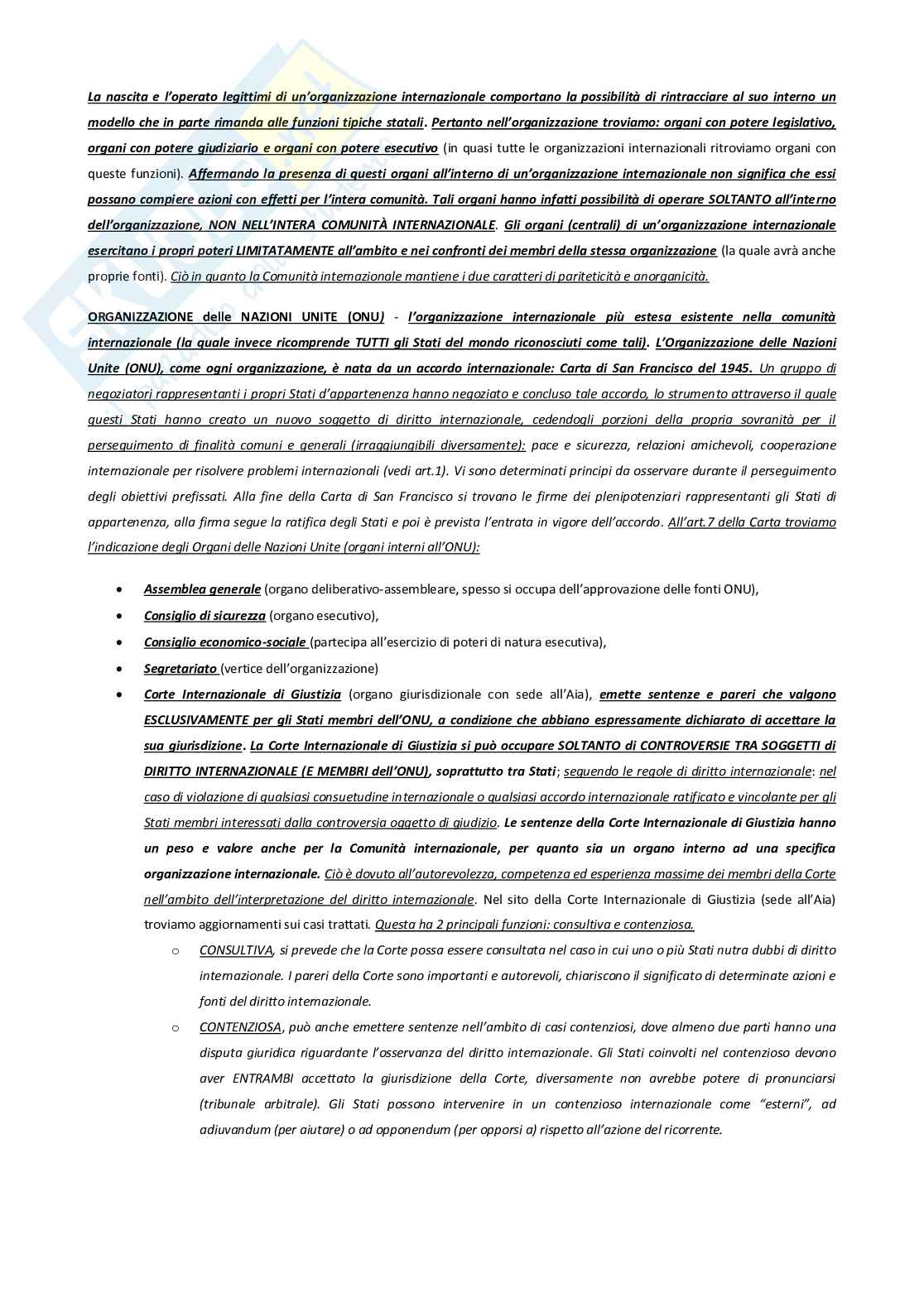 Diritto internazionale pubblico Pag. 6