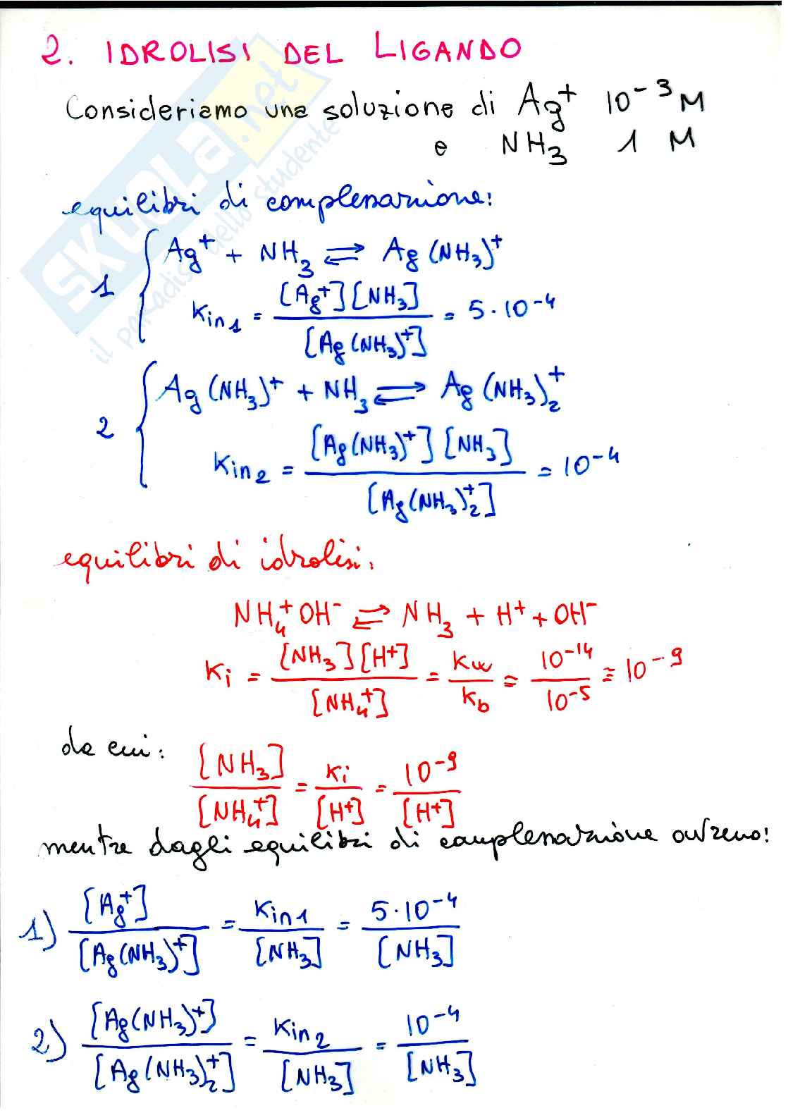 Effetto mascherante dei complessi  Pag. 6