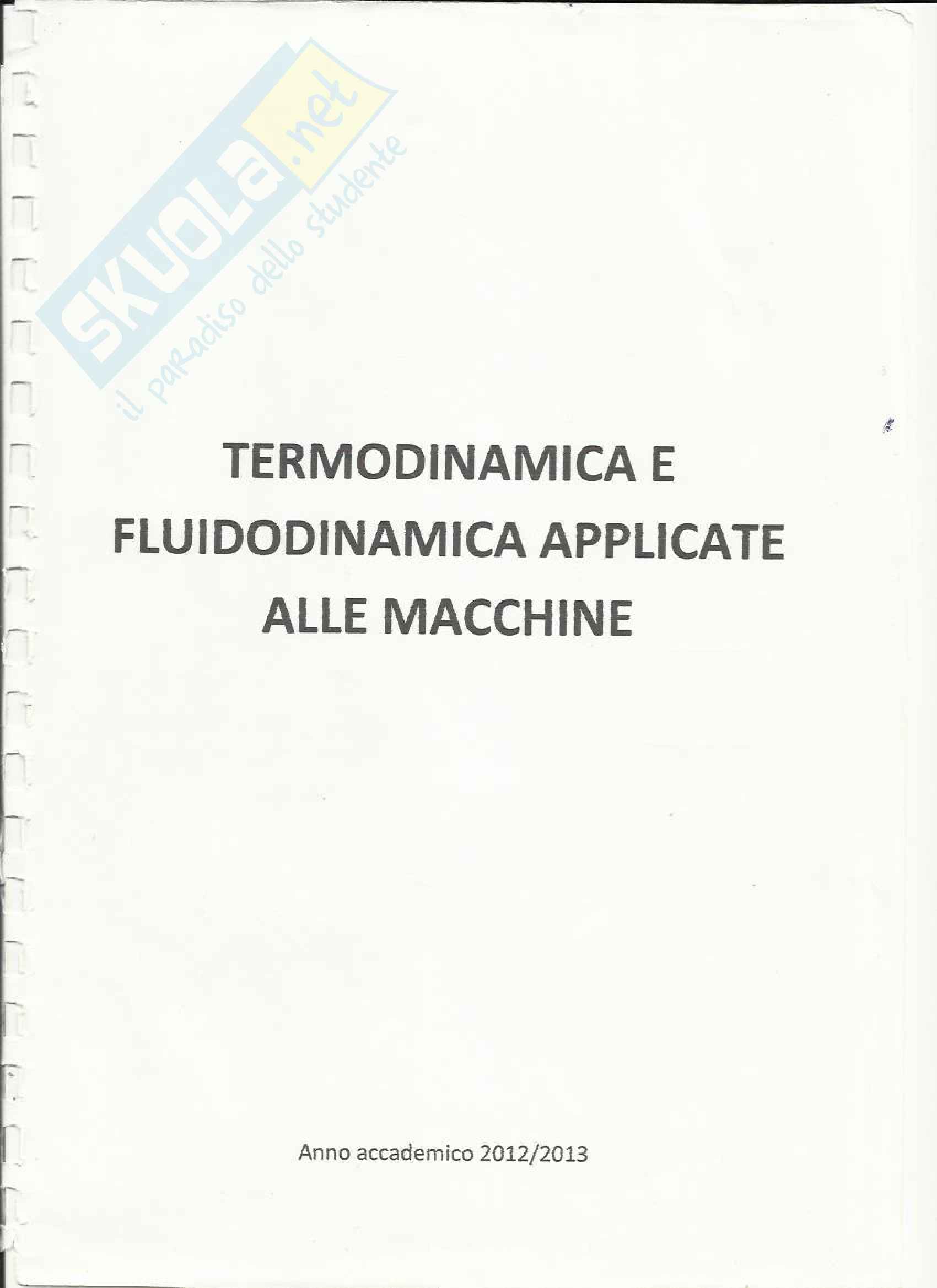 Termofluidodinamica applicata alle macchine Appunti Pag. 1