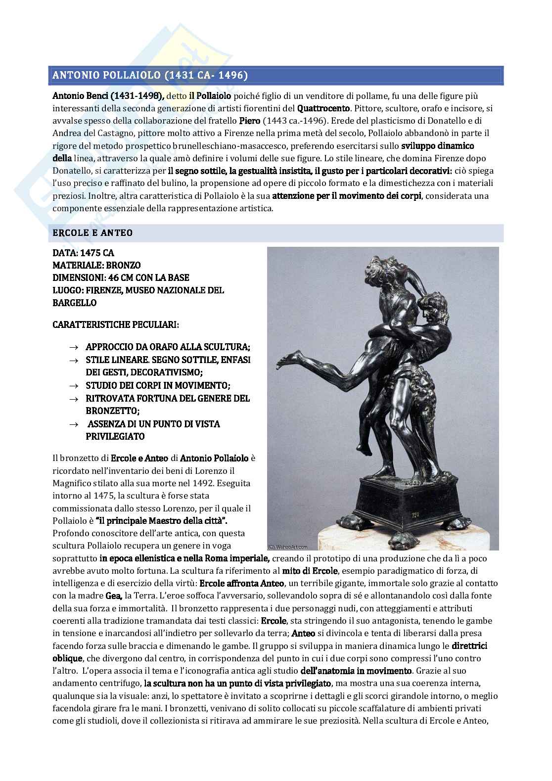 Quattrocento in arte Pag. 16