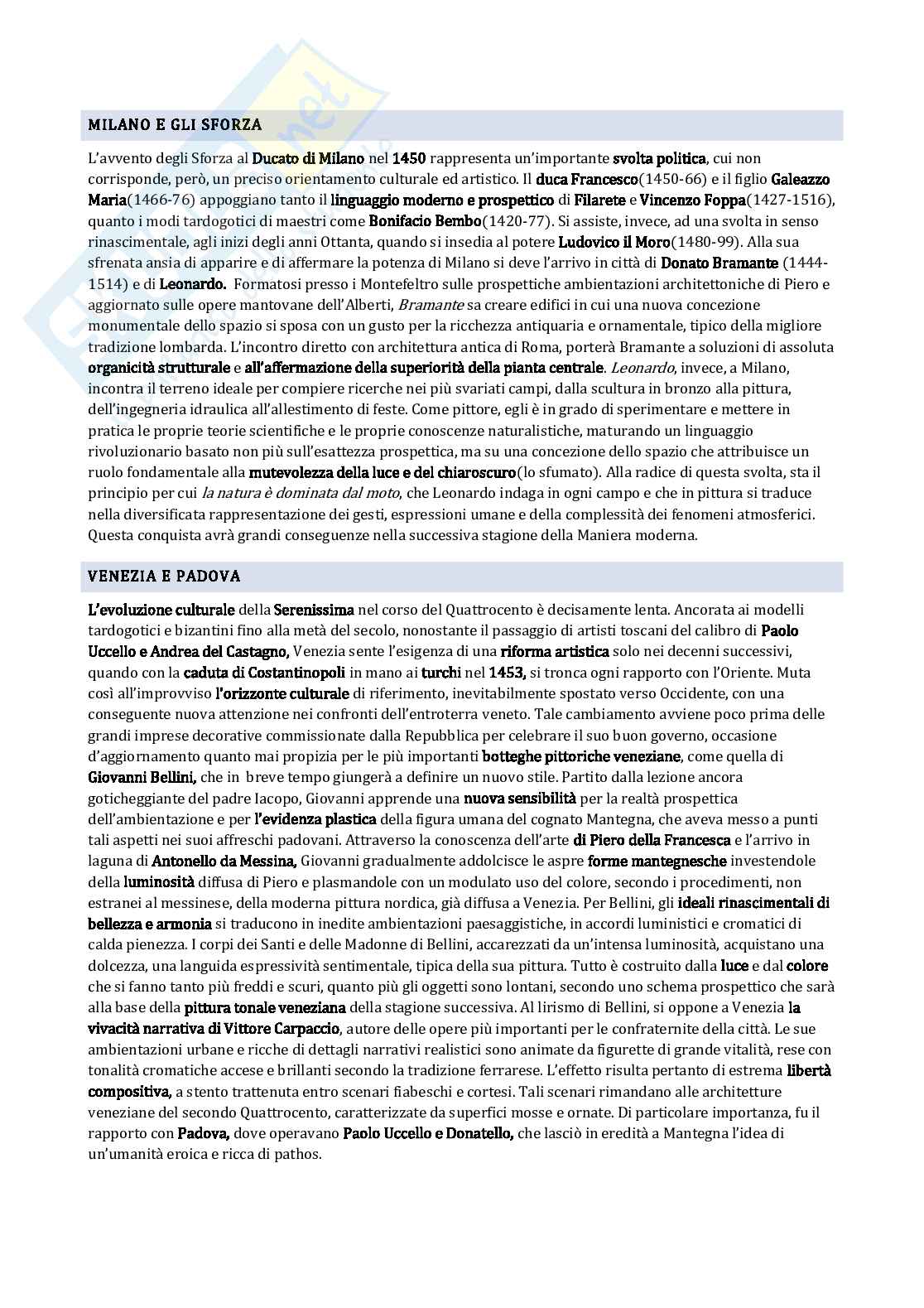 Quattrocento in arte Pag. 2