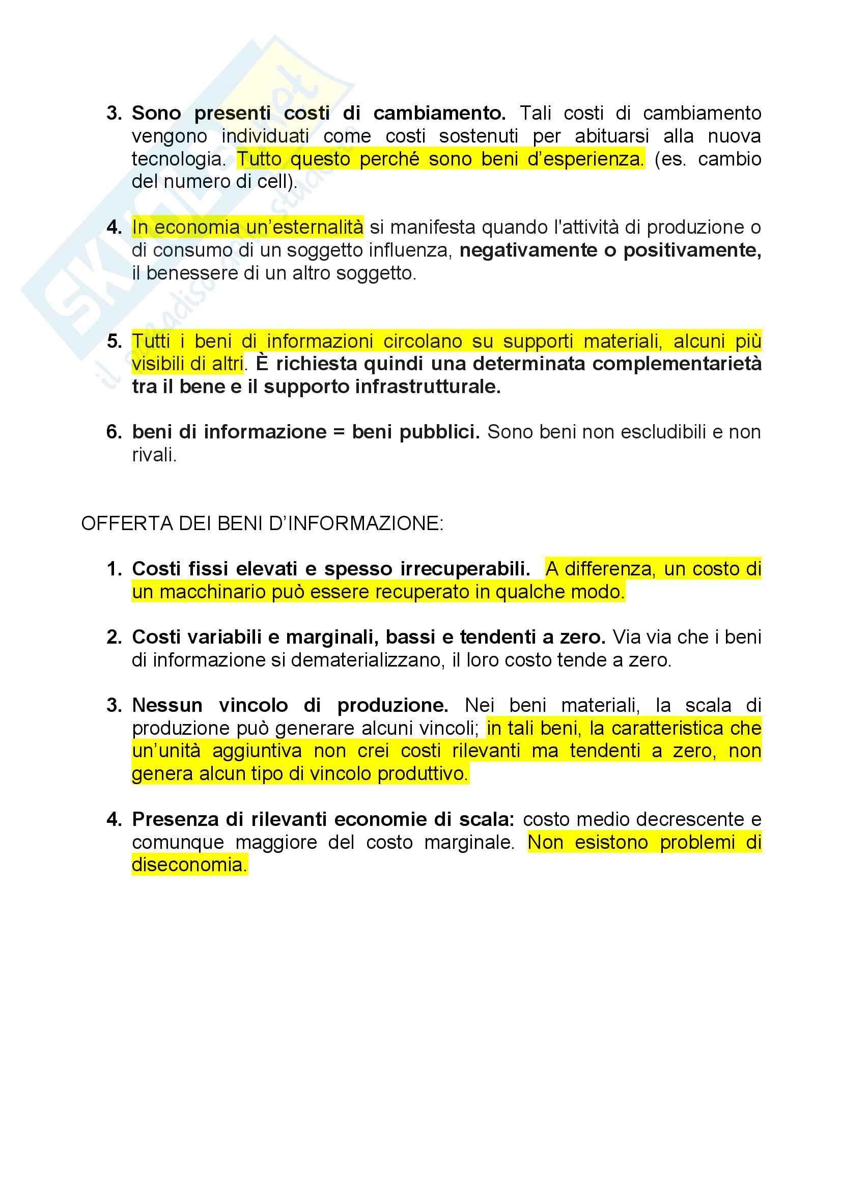 Economia dell'informazione Pag. 2
