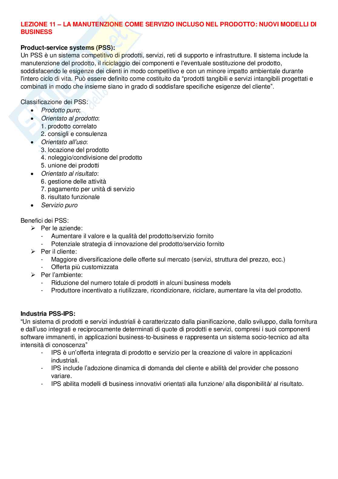 Riassunto esame Laboratorio di manutenzione, Prof. Tornese Fabiana, libro consigliato Progettare e gestire la manutenzione, Fedele, Furlanetto, Saccardi Pag. 21