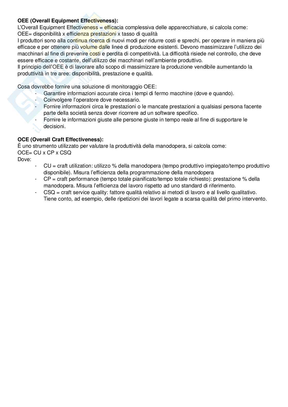 Riassunto esame Laboratorio di manutenzione, Prof. Tornese Fabiana, libro consigliato Progettare e gestire la manutenzione, Fedele, Furlanetto, Saccardi Pag. 26