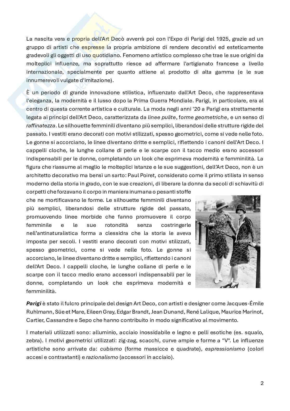 Appunti di Storia del design 2 Pag. 2