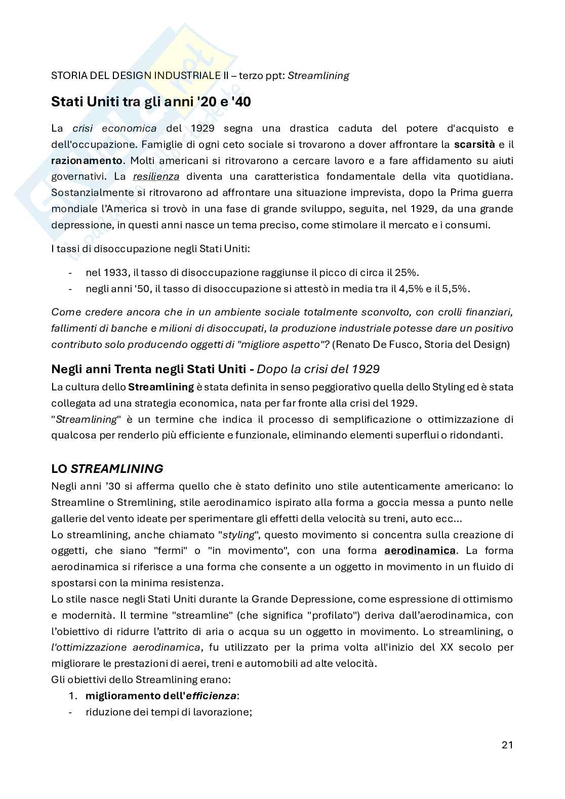 Appunti di Storia del design 2 Pag. 21